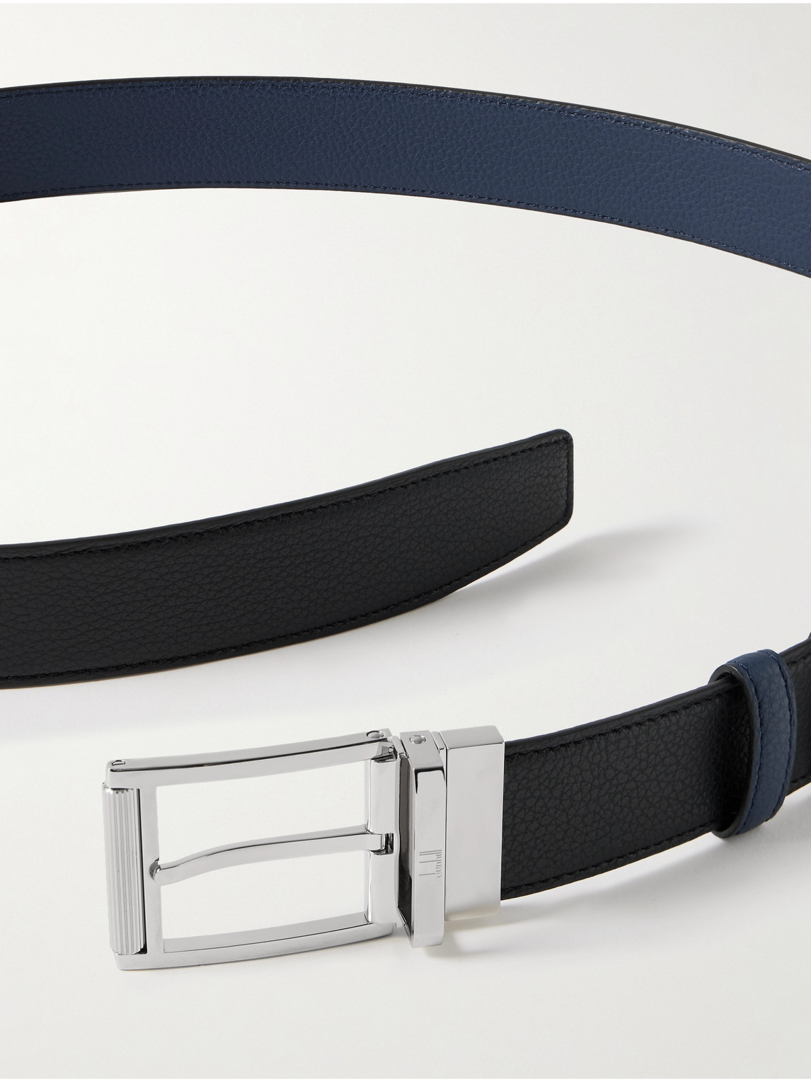 DUNHILL 3.5CM REVERSIBLE FULL-GRAIN LEATHER BELT 