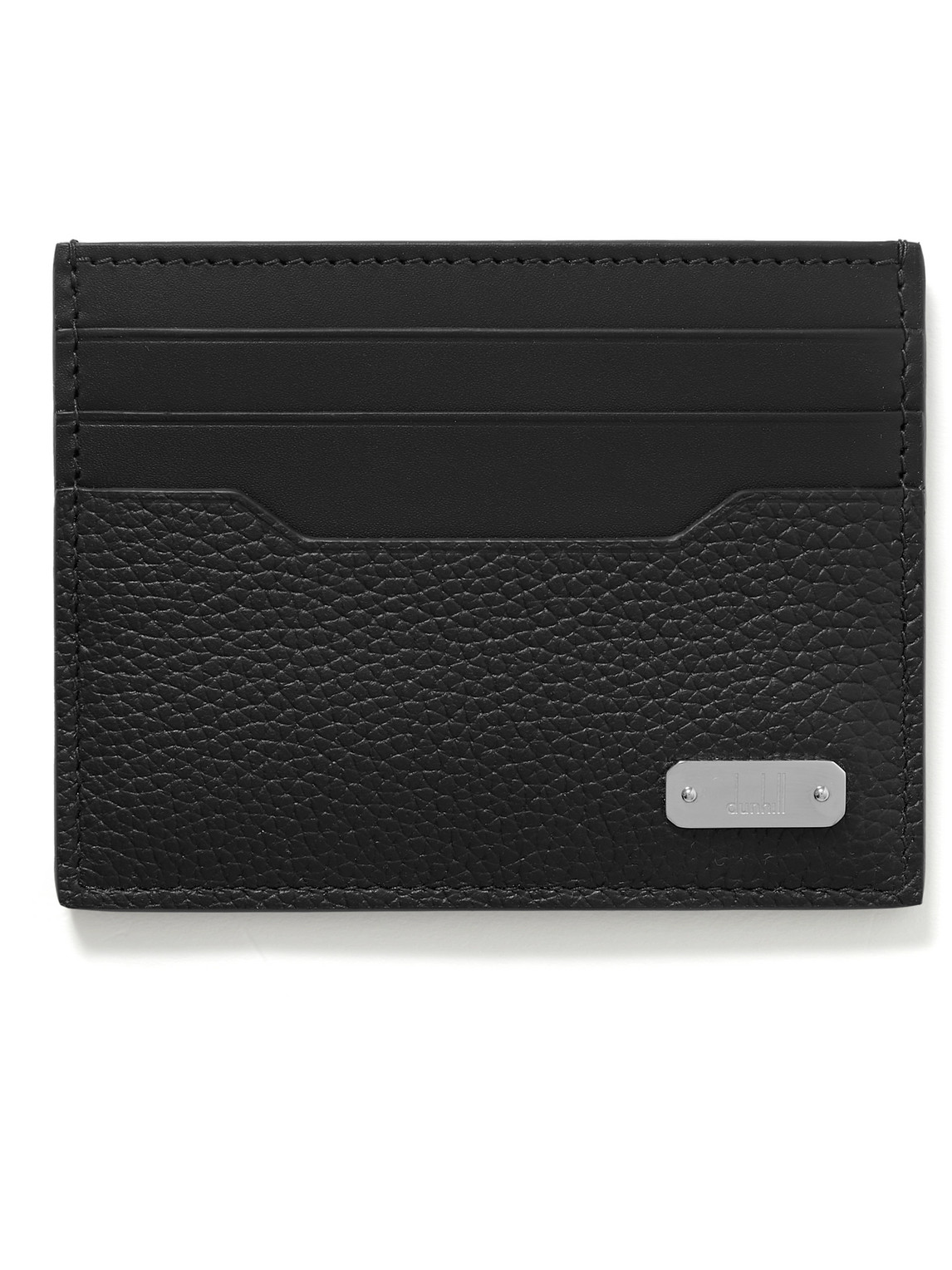 Dunhill 1893 Harness Pebble-grain Leather Cardholder In Black
