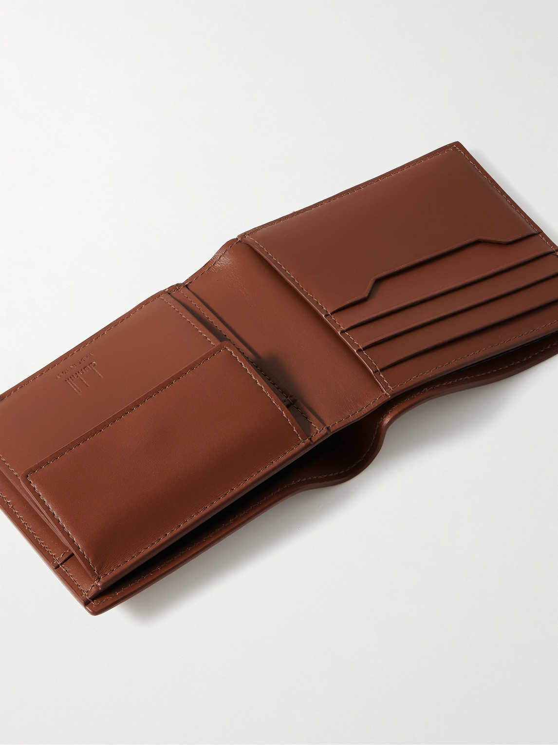 Dunhill 1893 Harness Full-Grain Leather Billfold Wallet | Smart Closet