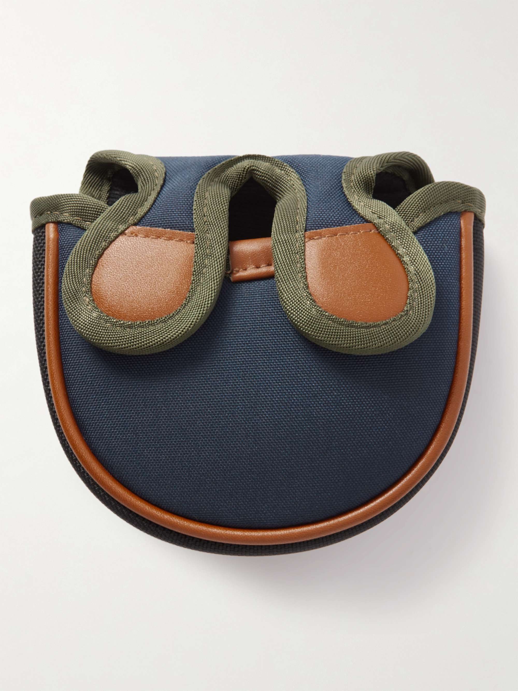 MASTER-PIECE Leather-Trimmed CORDURA® and Mesh Golf Putter Cover