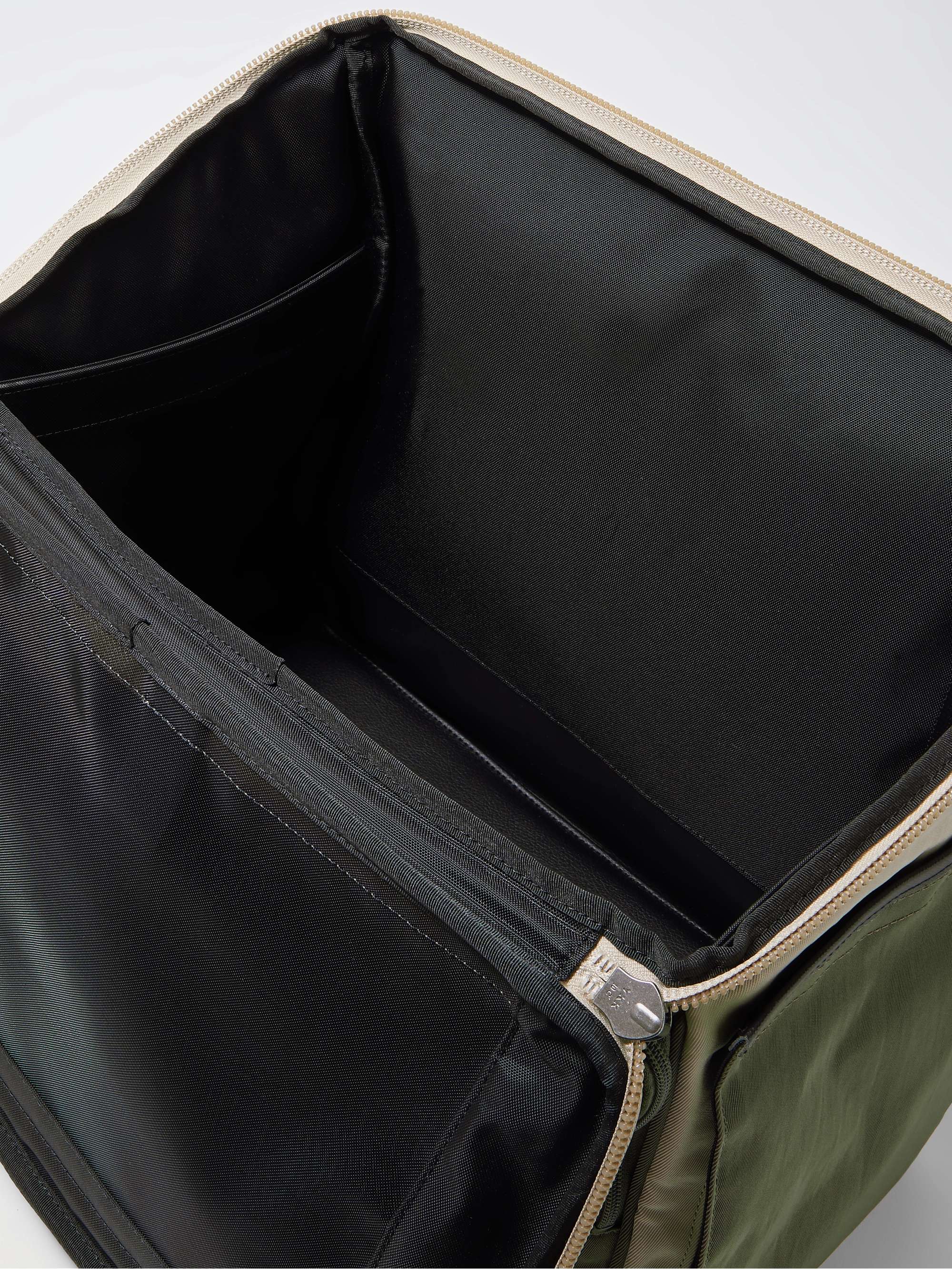 MASTER-PIECE Link Leather-Trimmed Colour-Block Nylon-Twill Sling Backpack