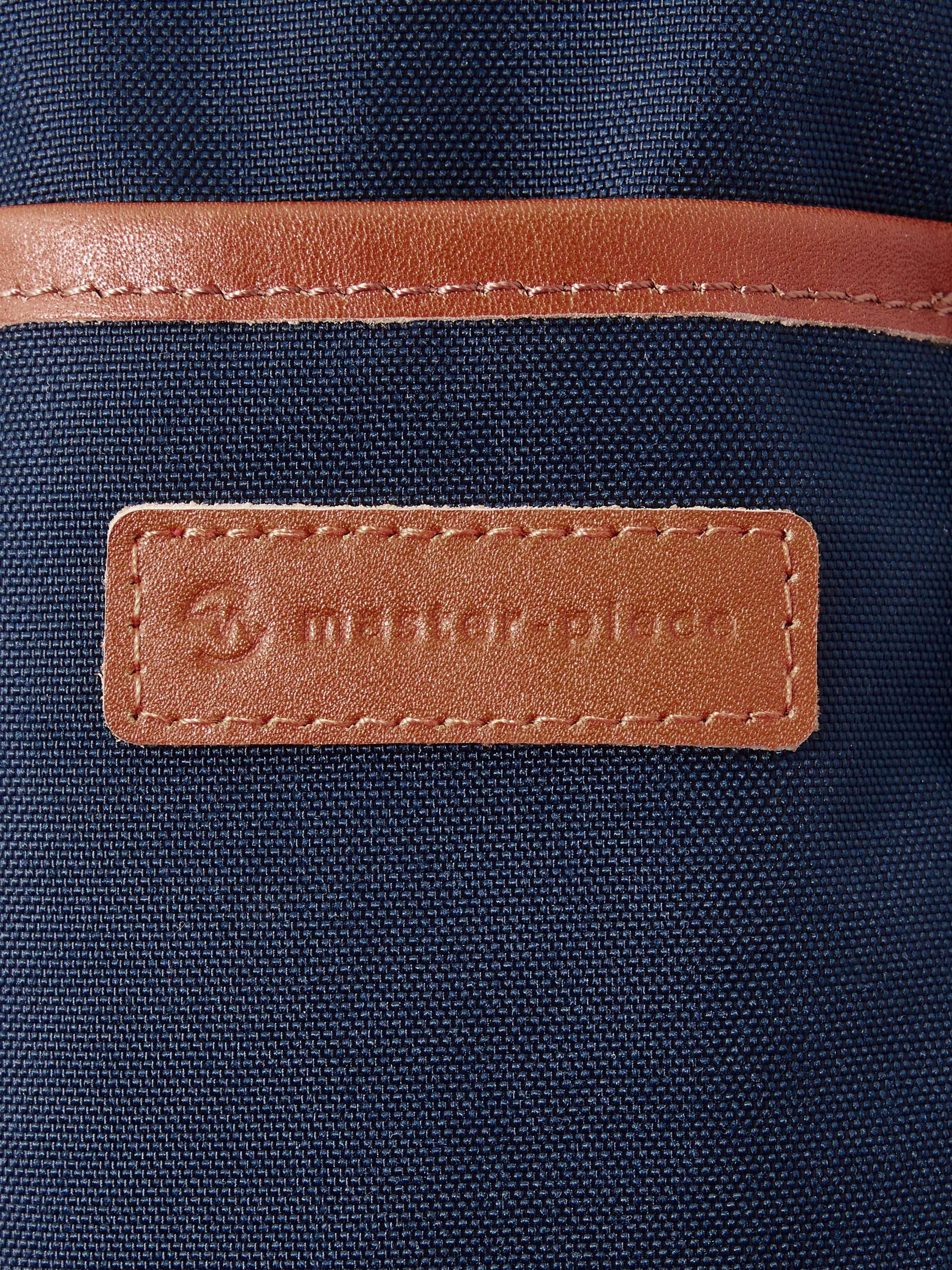 MASTER-PIECE Leather-and Webbing-Trimmed CORDURA® Shell Self-Stand Golf Case