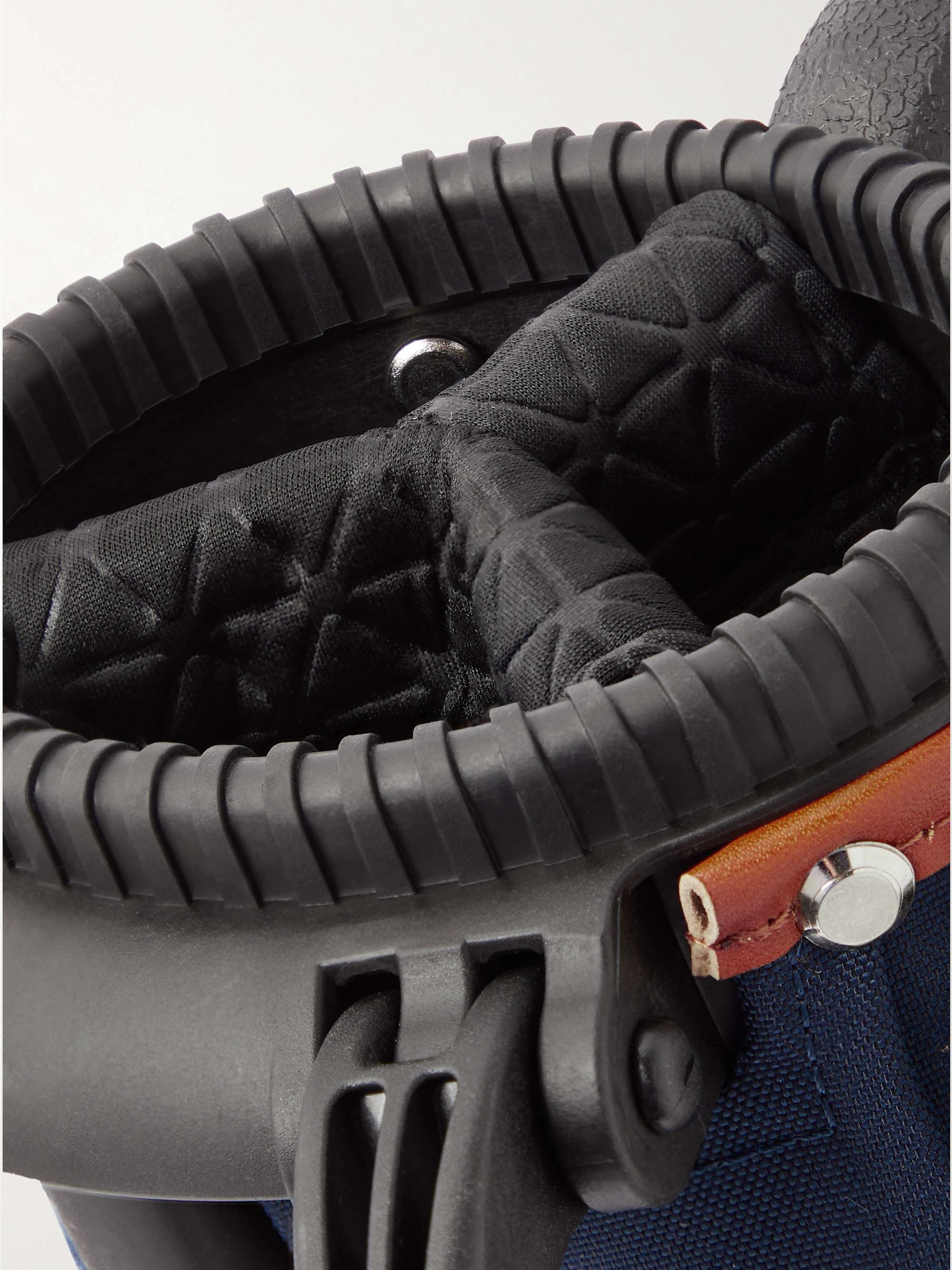 MASTER-PIECE Leather-and Webbing-Trimmed CORDURA® Shell Self-Stand Golf Case
