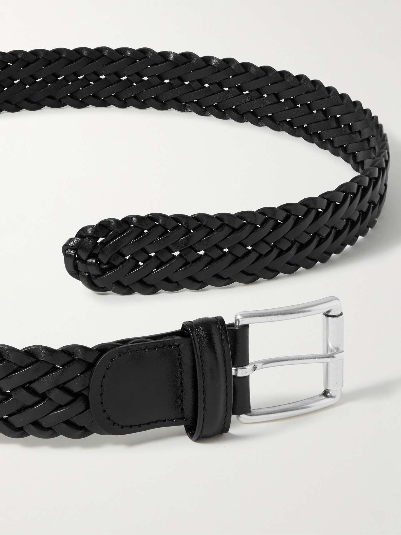 ANDERSON'S 3.5cm Woven Leather Belt for Men | MR PORTER