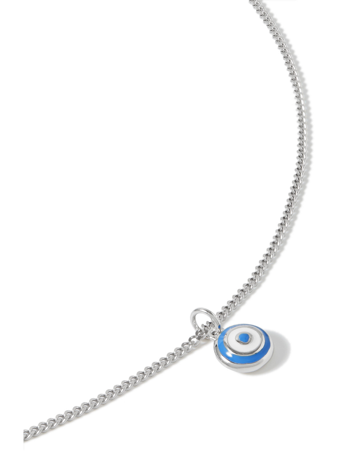 Miansai Ojos Silver Enamel Necklace