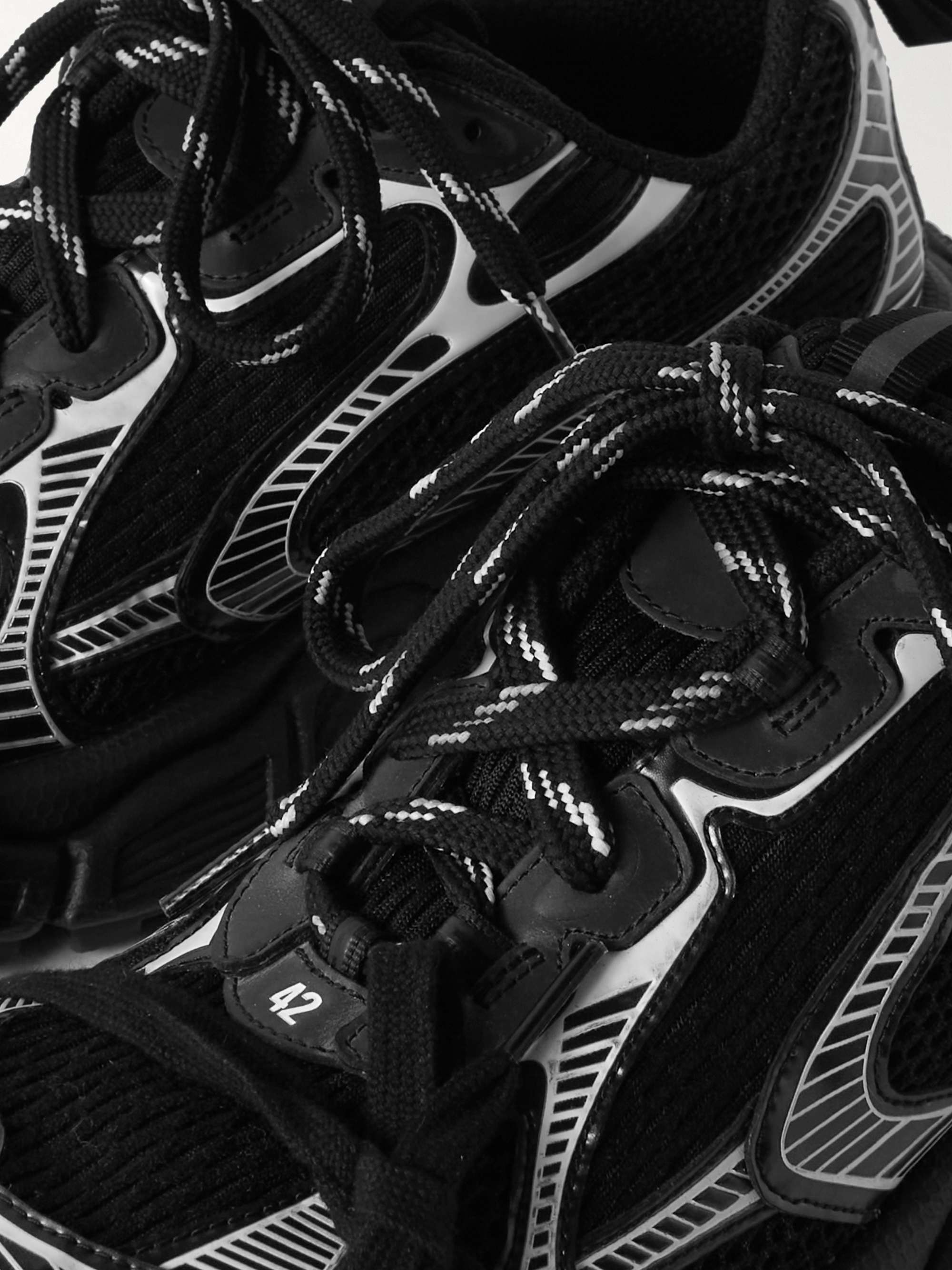 BALENCIAGA 3XL Distressed Mesh and Rubber Sneakers for Men BALENCIAGA 3XL Distressed Mesh and Rubber Sneakers for Men