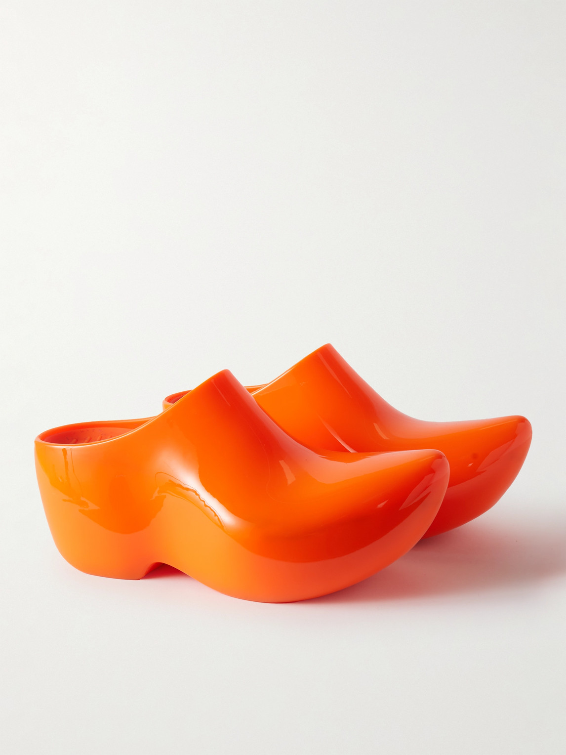 Balenciaga Technoclog Rubber Clogs In Orange | ModeSens