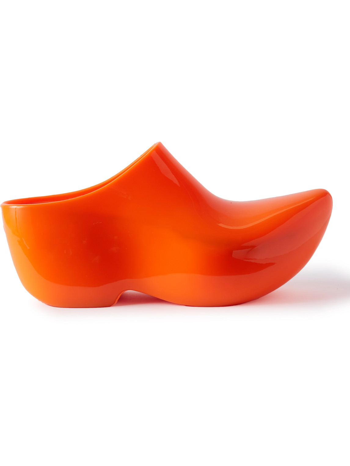 Balenciaga Technoclog Rubber Clogs In Orange