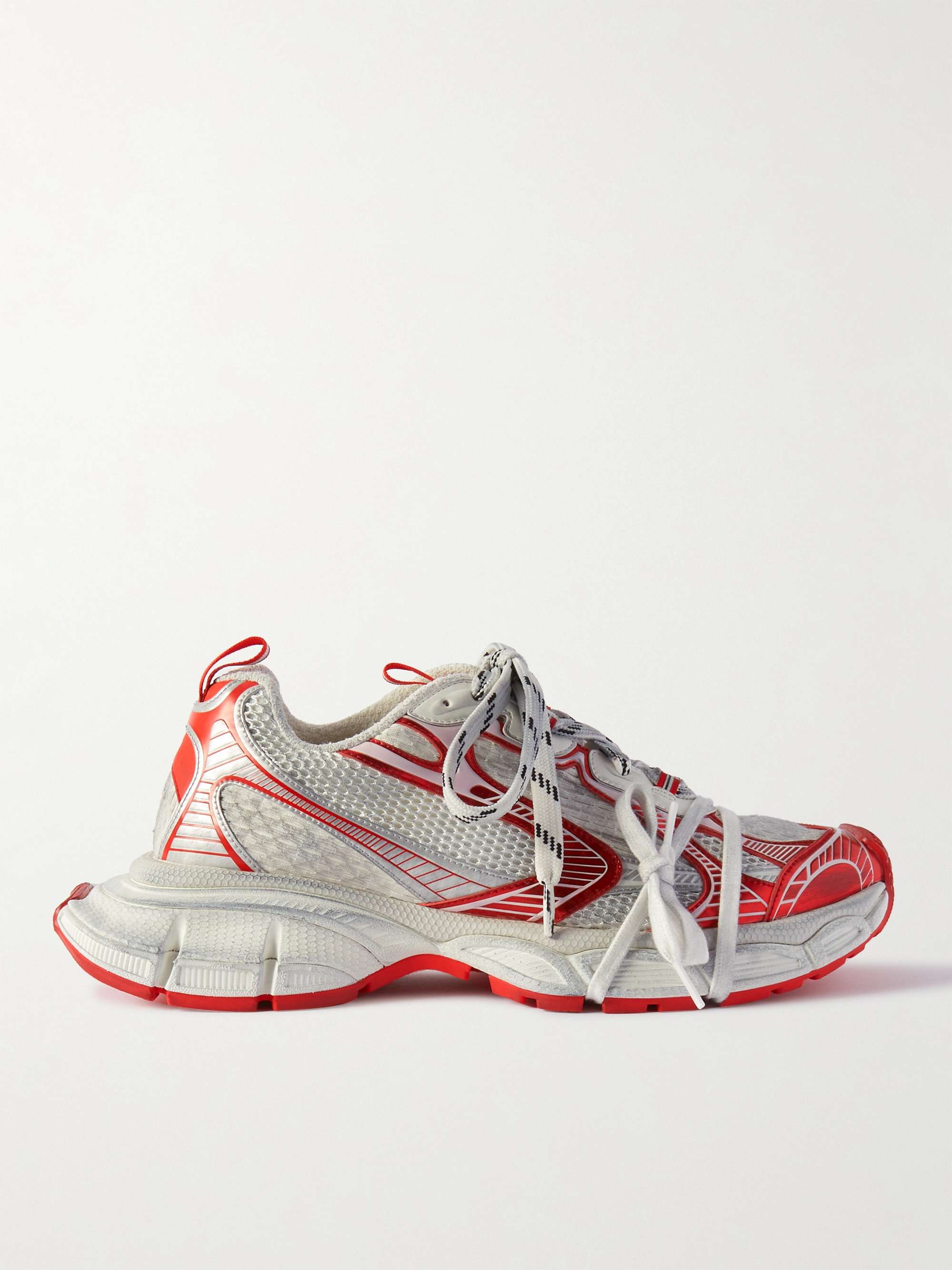 Balenciaga Red Athletic Shoes for Men