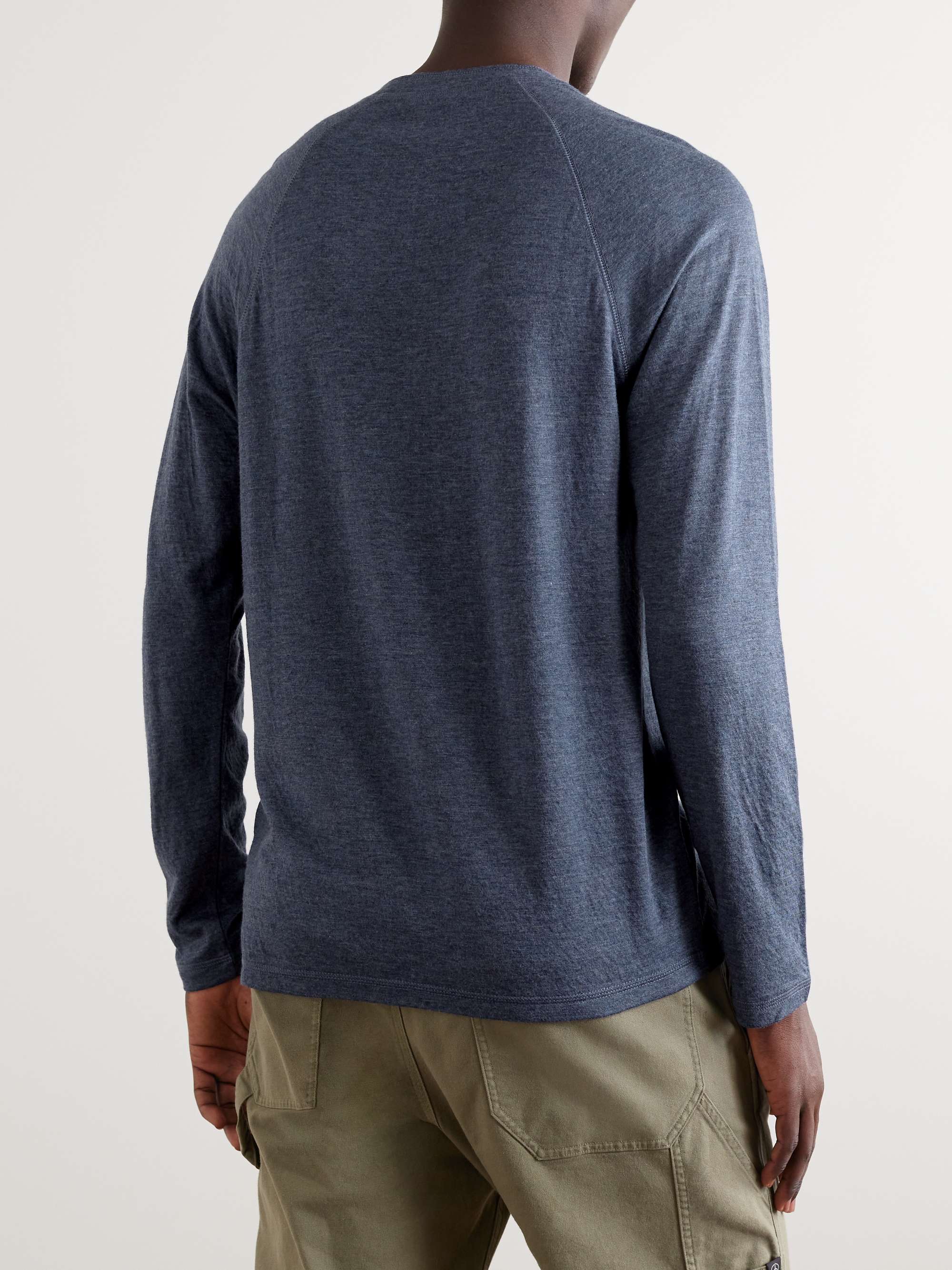 FAHERTY Cloud Pima Cotton and Modal-Blend Jersey Henley T-Shirt