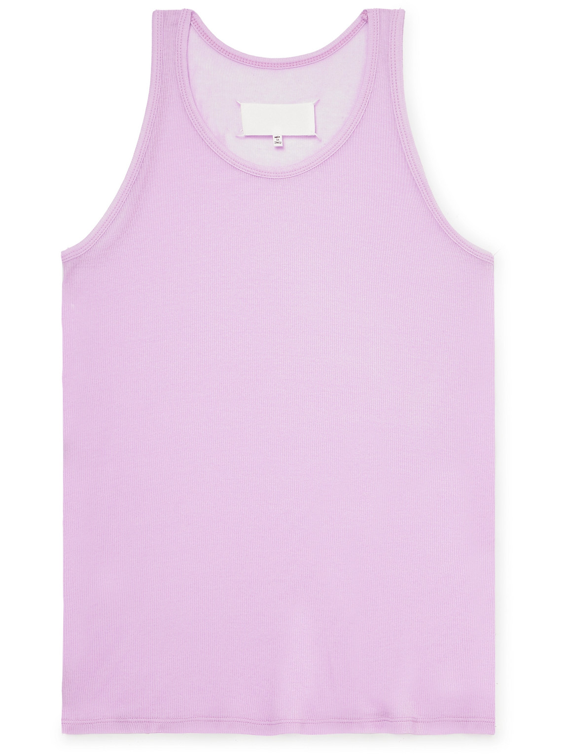 Ribbed Cotton and Silk-Blend Tank Top