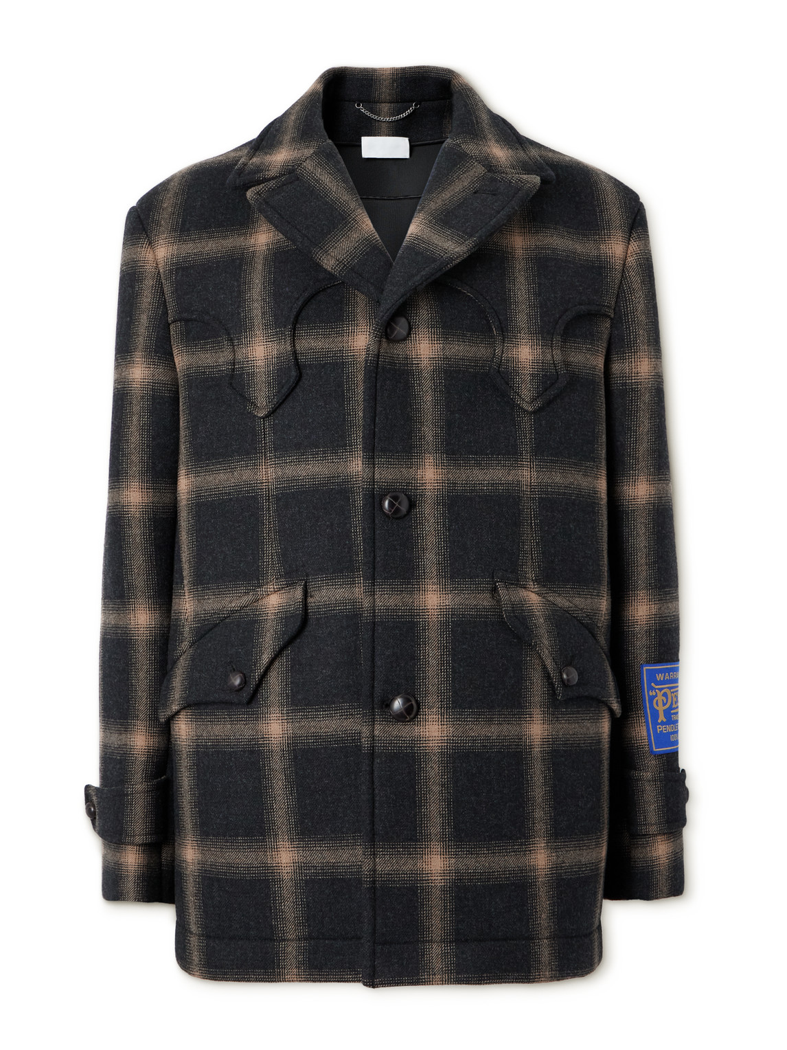 Pendleton Oversized Checked Wool Coat