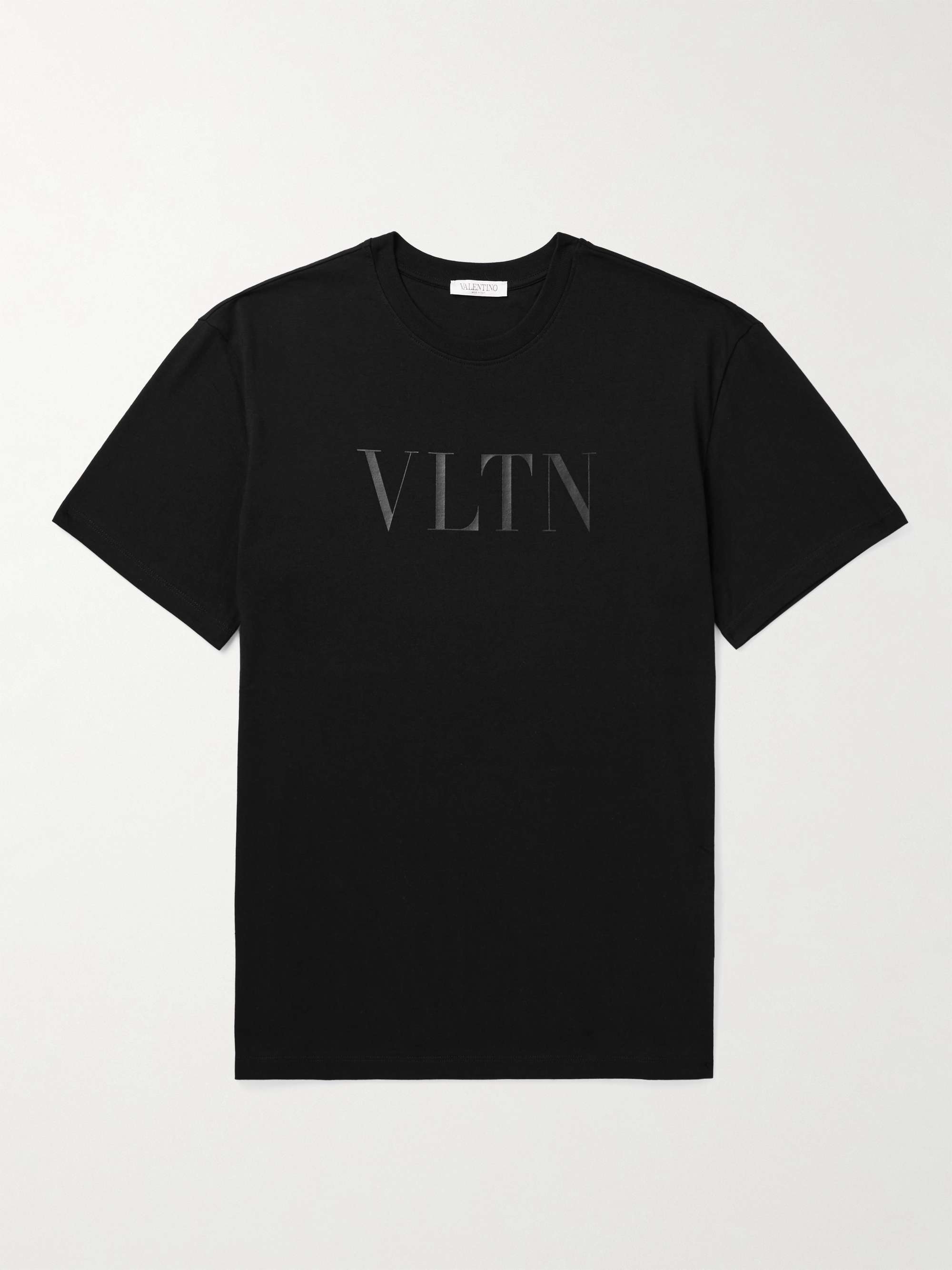 VALENTINO GARAVANI コットンジャージー Tシャツ ロゴプリント入り