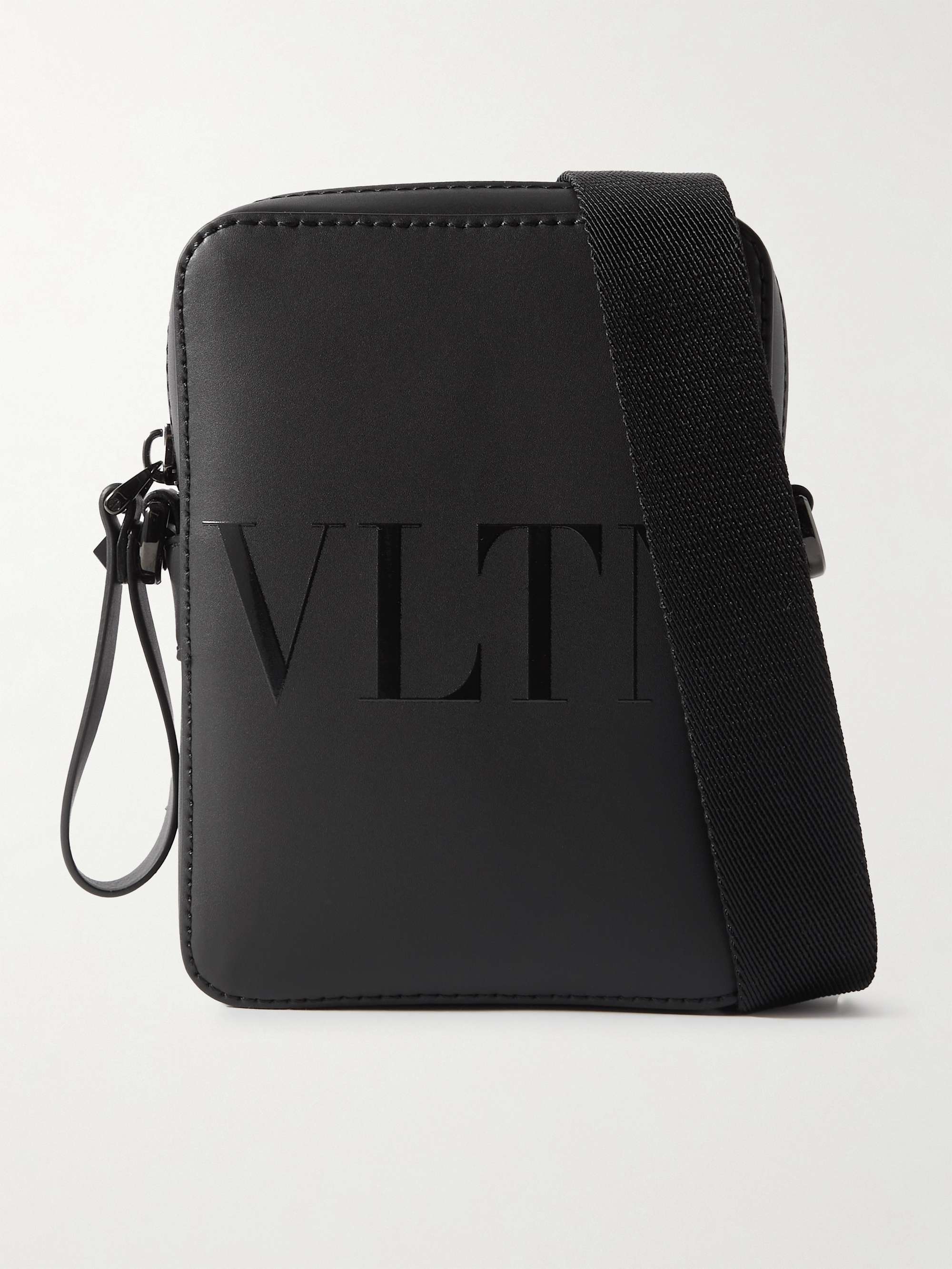 Valentino Black Small Vltn Messenger Bag