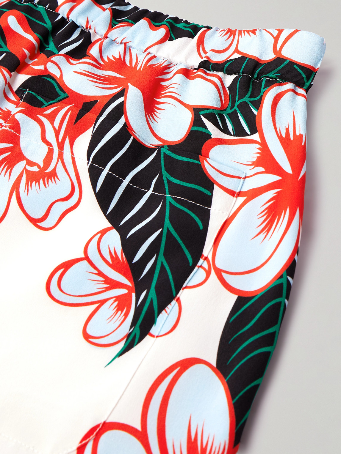  Valentino Garavani - Sun Surf Straight-leg Floral-print Cotton-poplin Bermuda Shorts - Men - Multi - It 46 