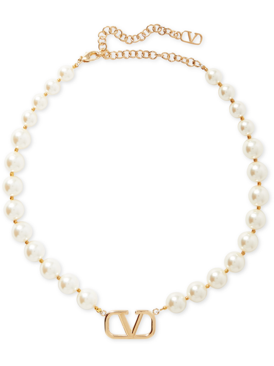 Valentino Garavani Gold-tone Swarovski® Crystal Pearl Necklace