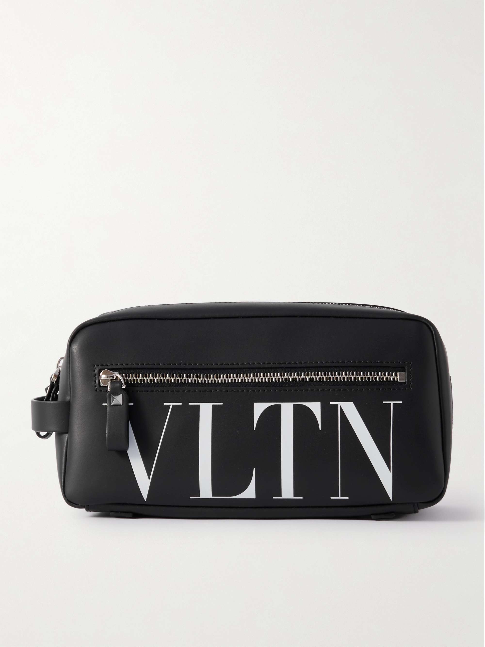 Valentino Garavani Small VLTN Leather Shoulder Bag - Black for Men