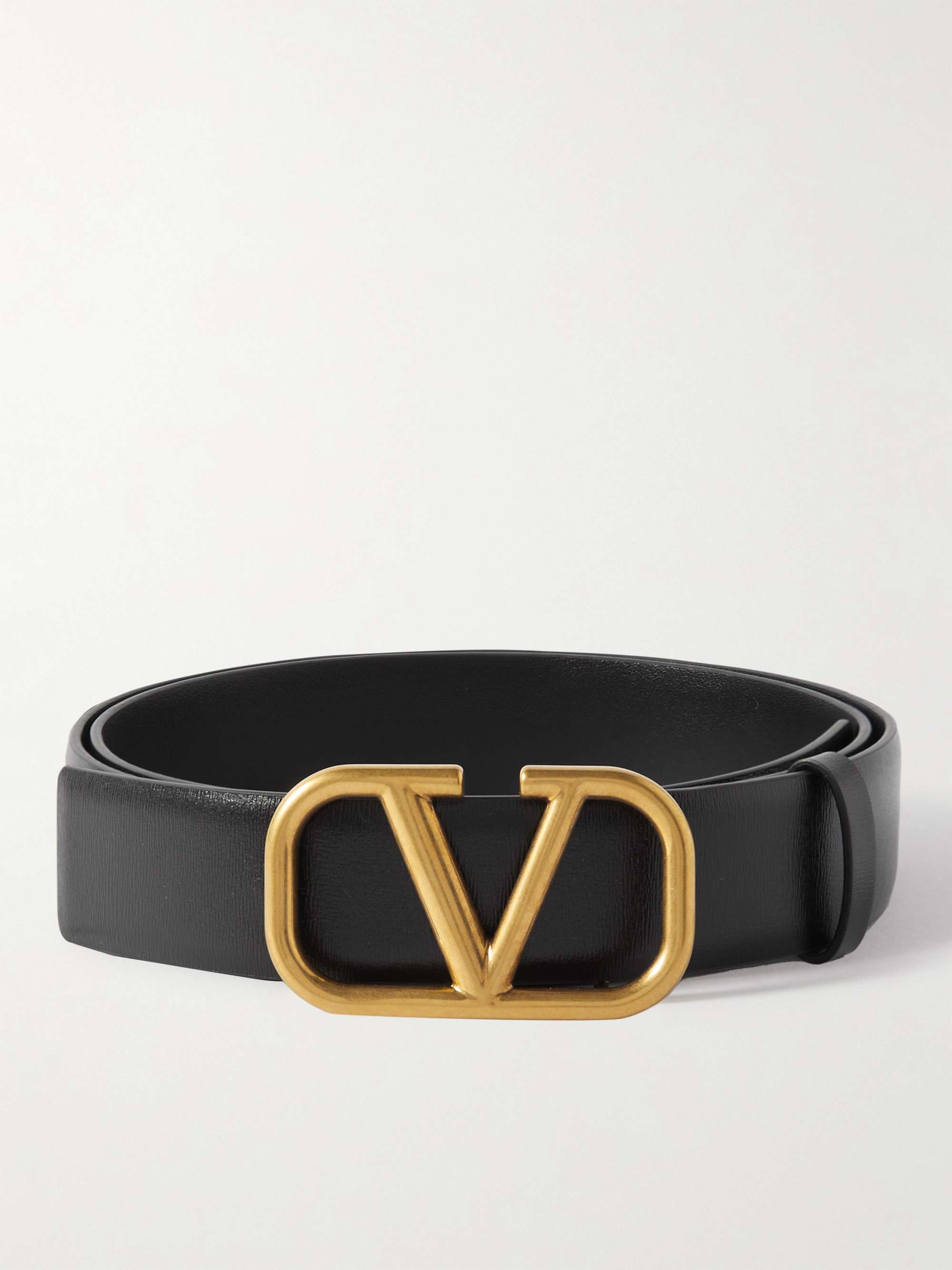 VALENTINO GARAVANI 3cm VLOGO Leather Belt for Men | MR PORTER