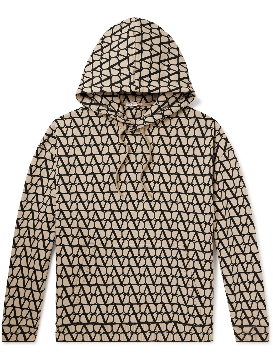 Valentino Toile Iconographe Hooded Sweatshirt In Neutrals