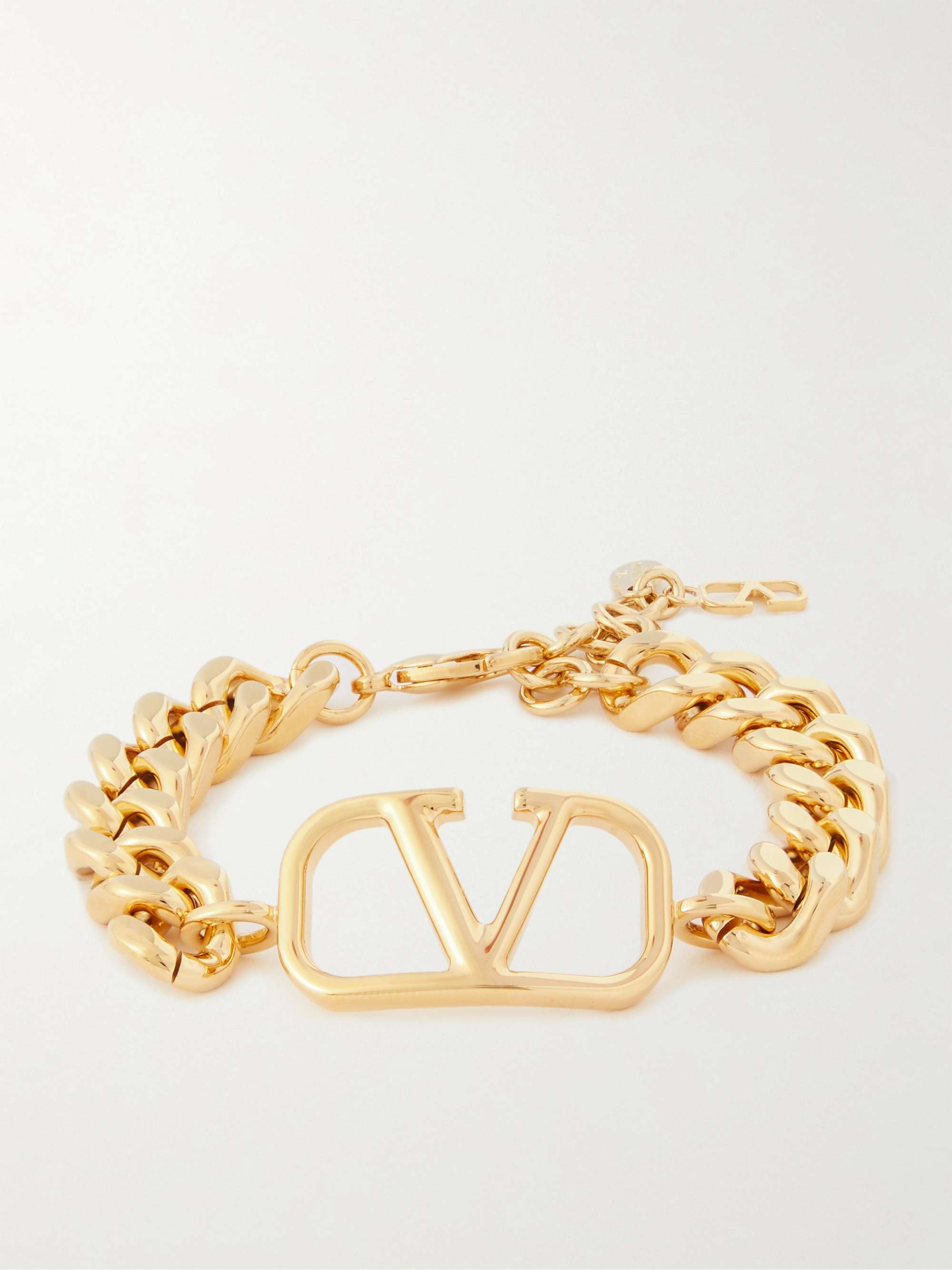 Bottega Veneta® Women's Loop Bracelet in Silver / Yellow Gold