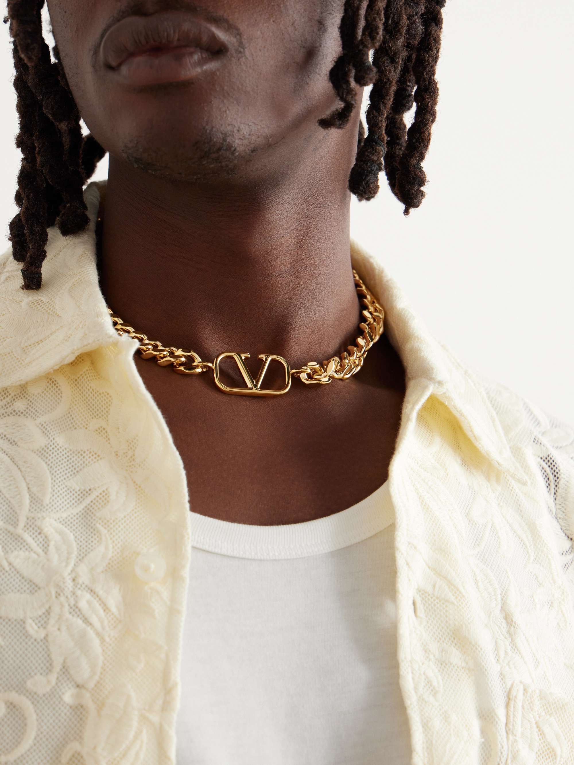 VALENTINO VLOGO Gold-Tone Chain Necklace for | MR PORTER