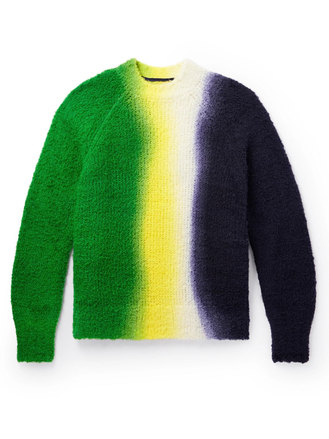 SACAI TIE-DYED WOOL-BLEND SWEATER