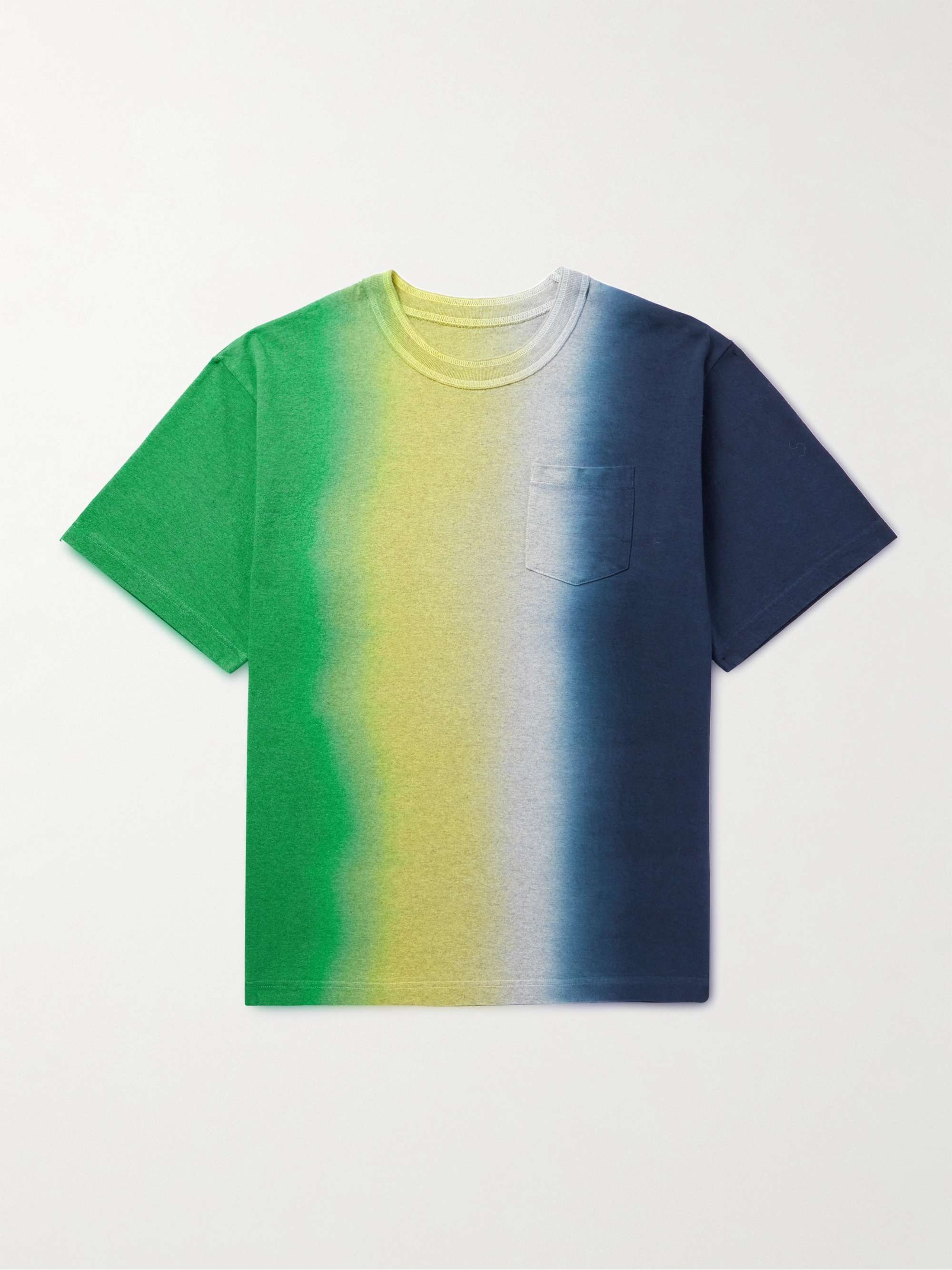 SACAI Tie-Dyed Cotton-Jersey T-Shirt for Men | MR PORTER