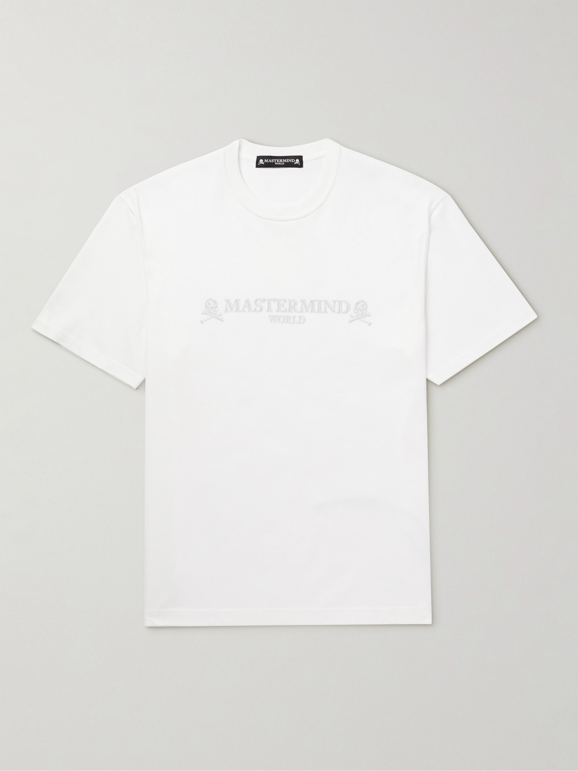 Mastermind Japan Logo-print Cotton T-shirt In White