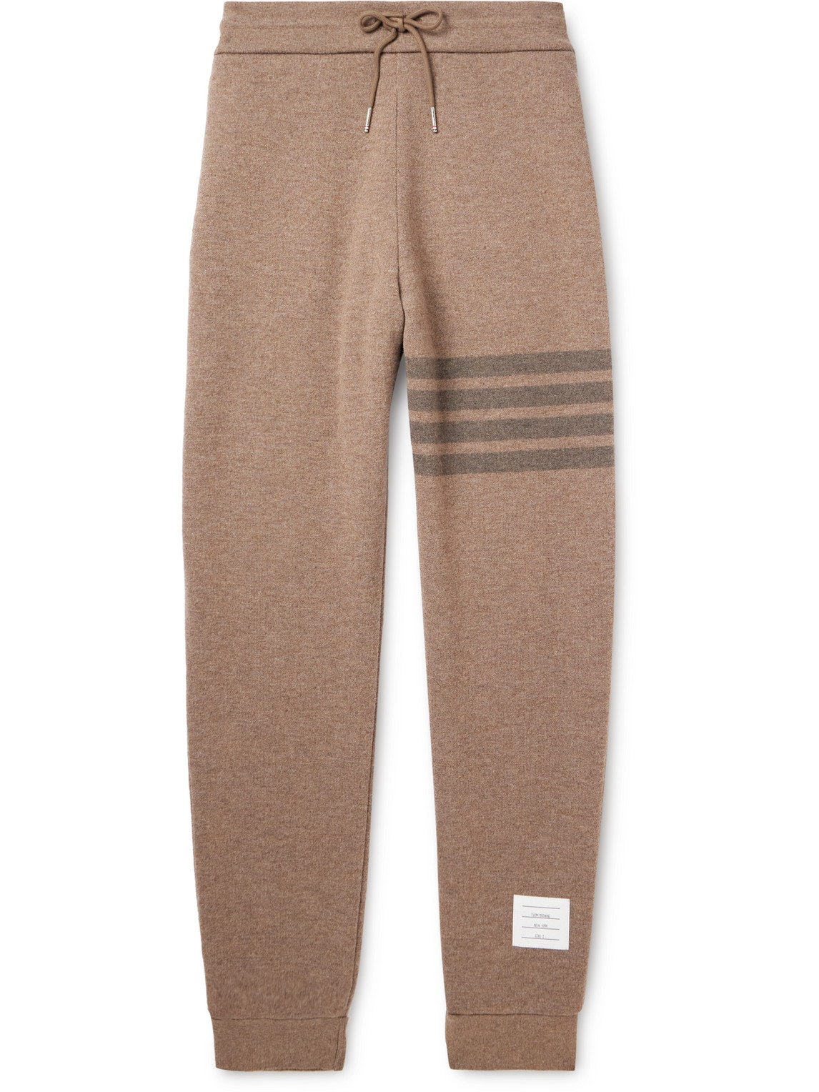 Thom Browne Sweatpants 4 Bar In Wool Loopback In Brown