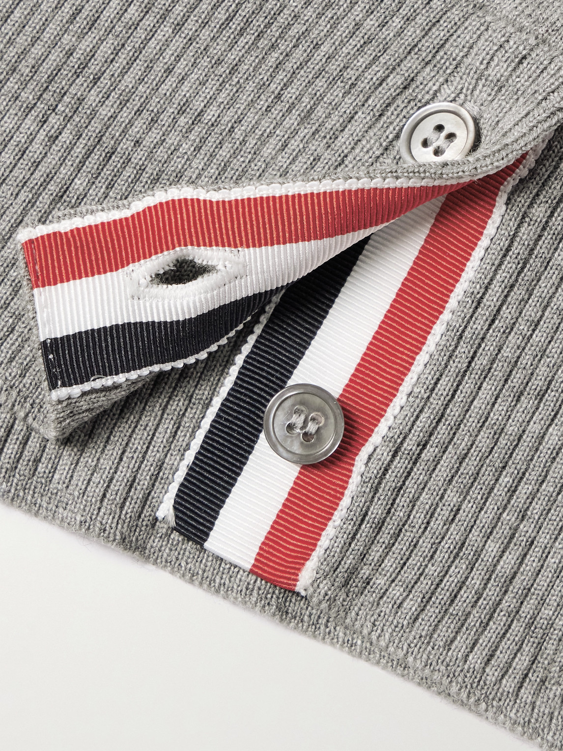 Thom Browne Milano Stitch Crew Neck Pullover In Gray