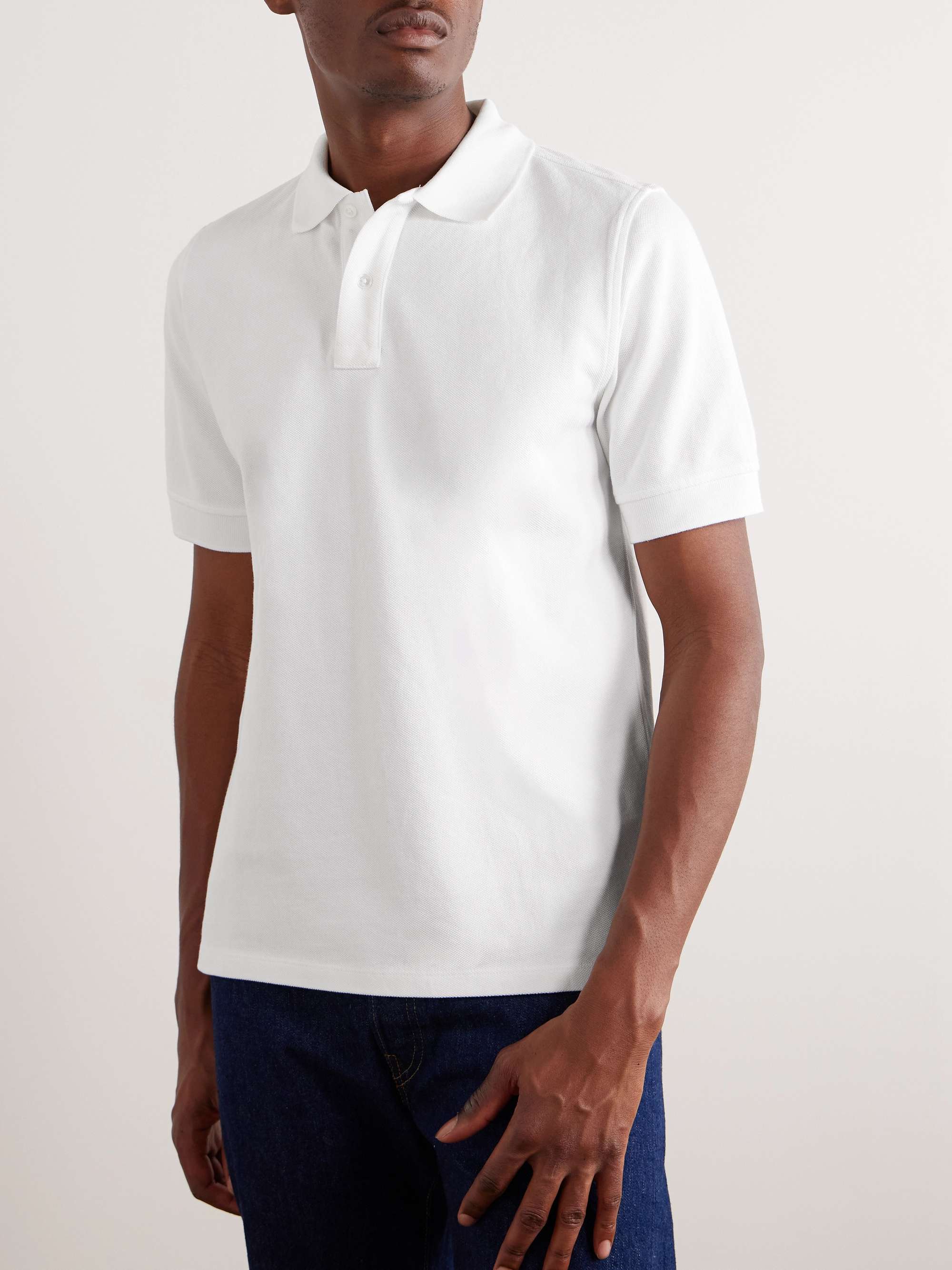 DRAKE'S Cotton-Piqué Polo Shirt for Men | MR PORTER