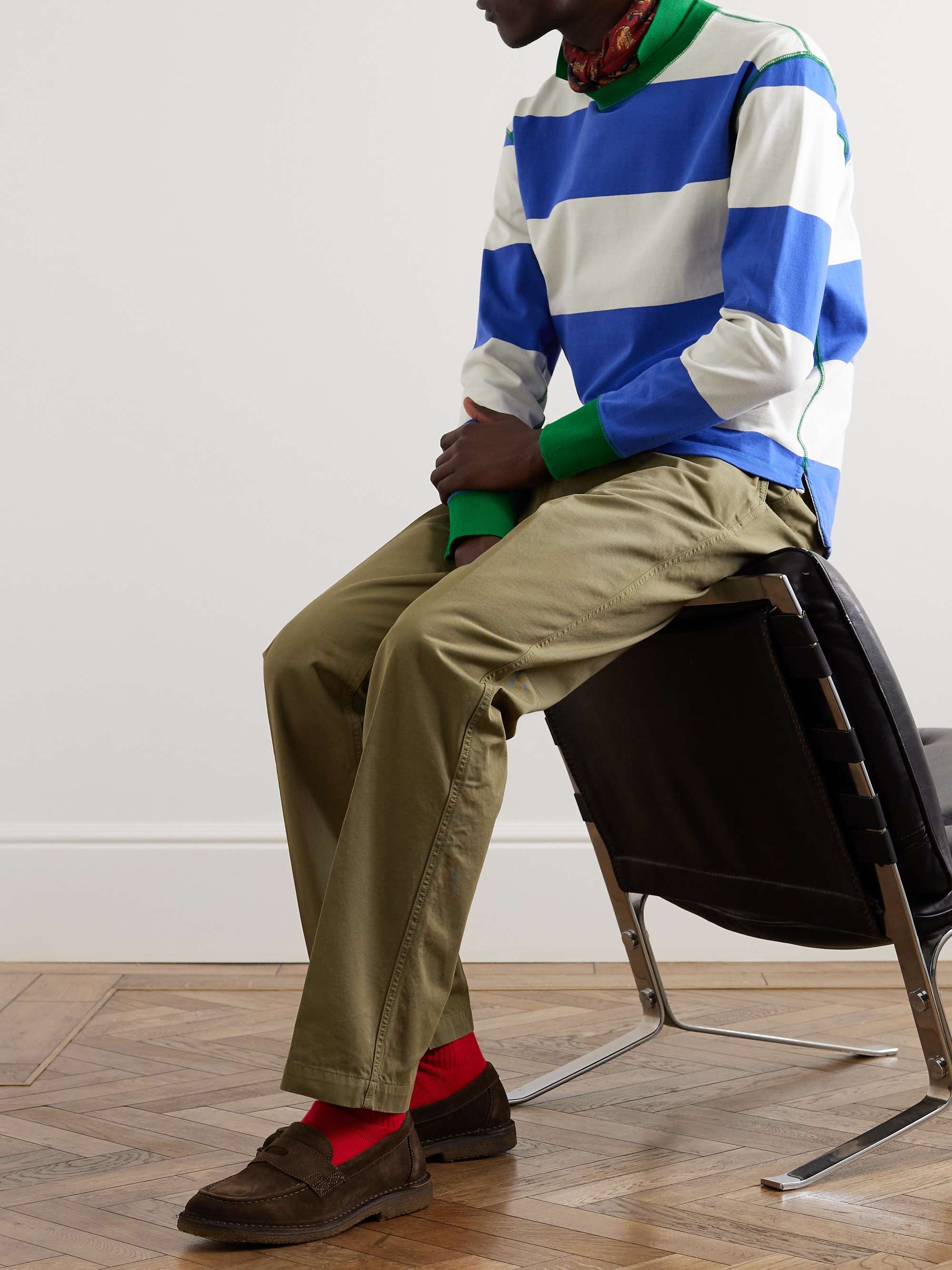 DRAKE'S Canal Suede Penny Loafers