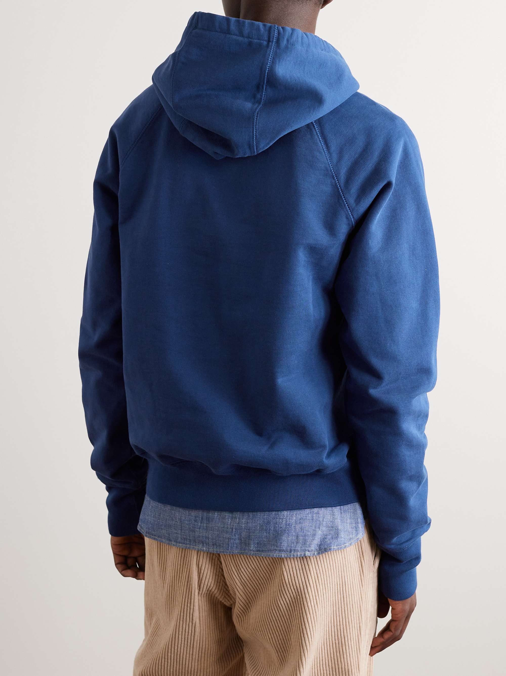 DRAKE'S Cotton-Jersey Hoodie