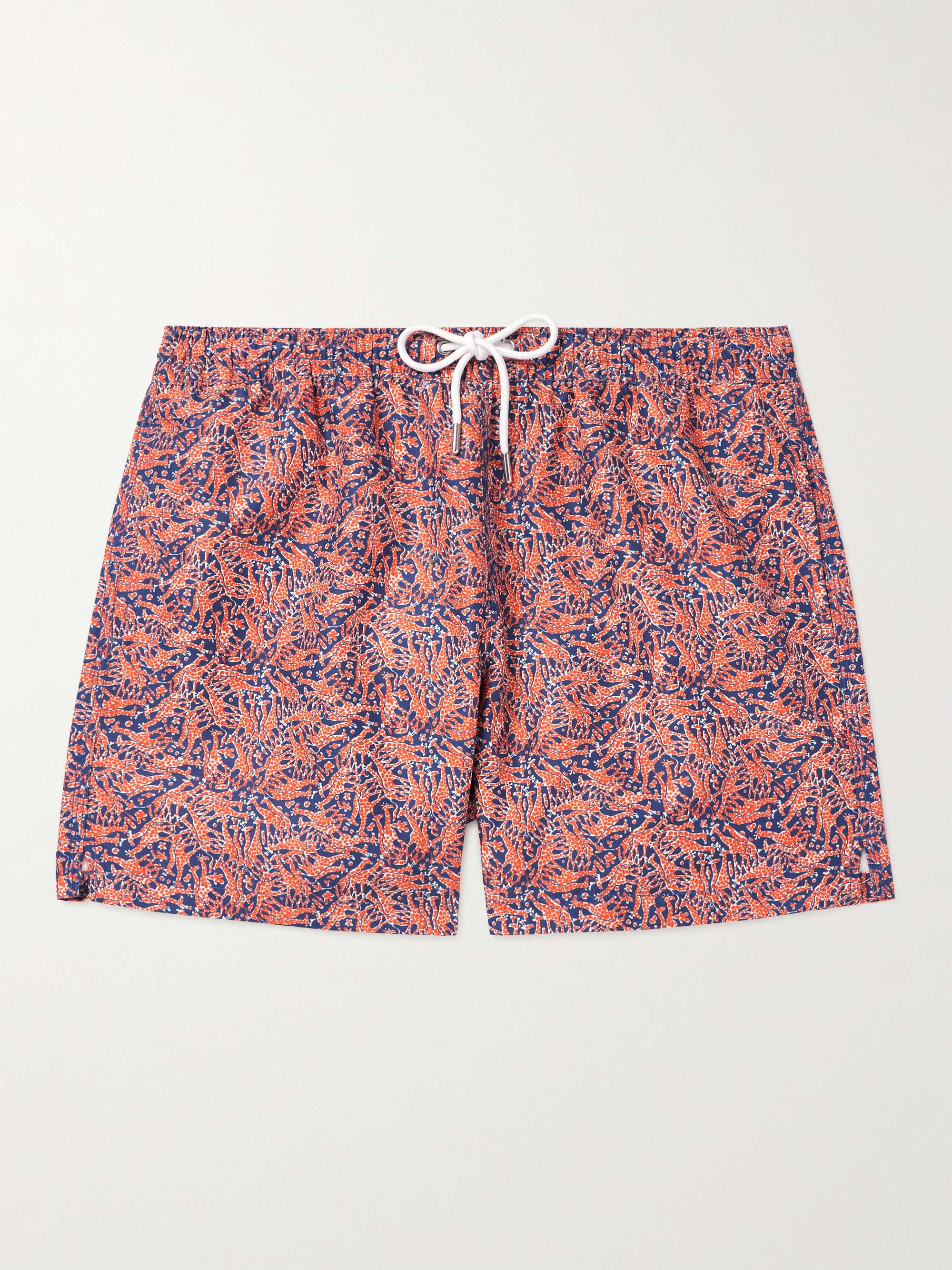 Shorts da mare medi a gamba dritta stampati FRESCOBOL CARIOCA da uomo