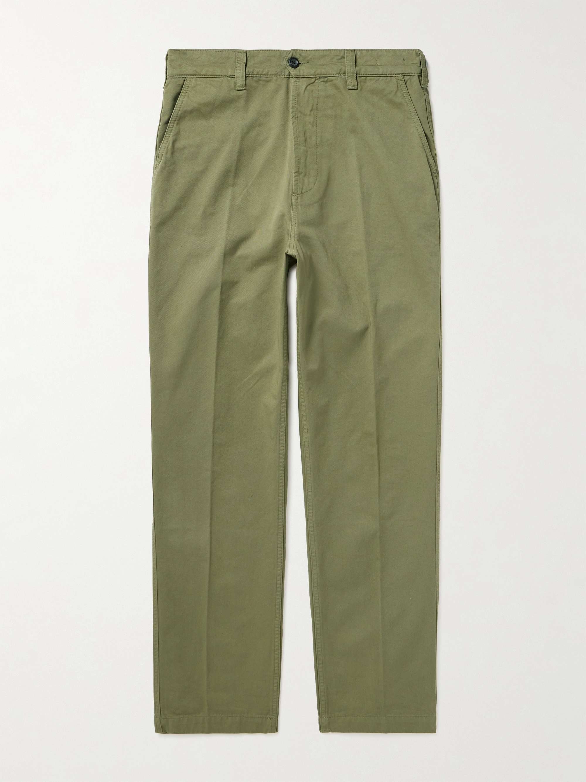 DRAKE'S Straight-Leg Cotton-Twill Chinos for Men | MR PORTER