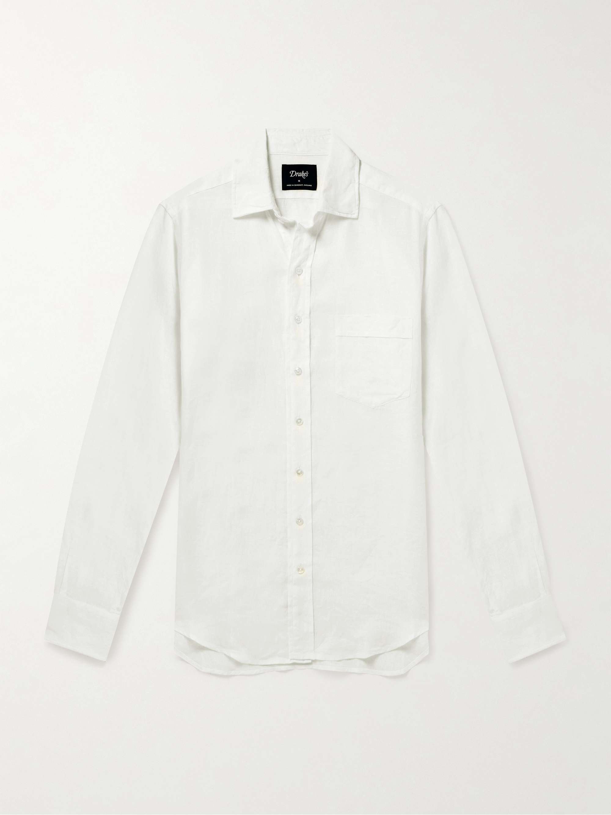 DRAKE'S Linen-Gauze Shirt for Men | MR PORTER