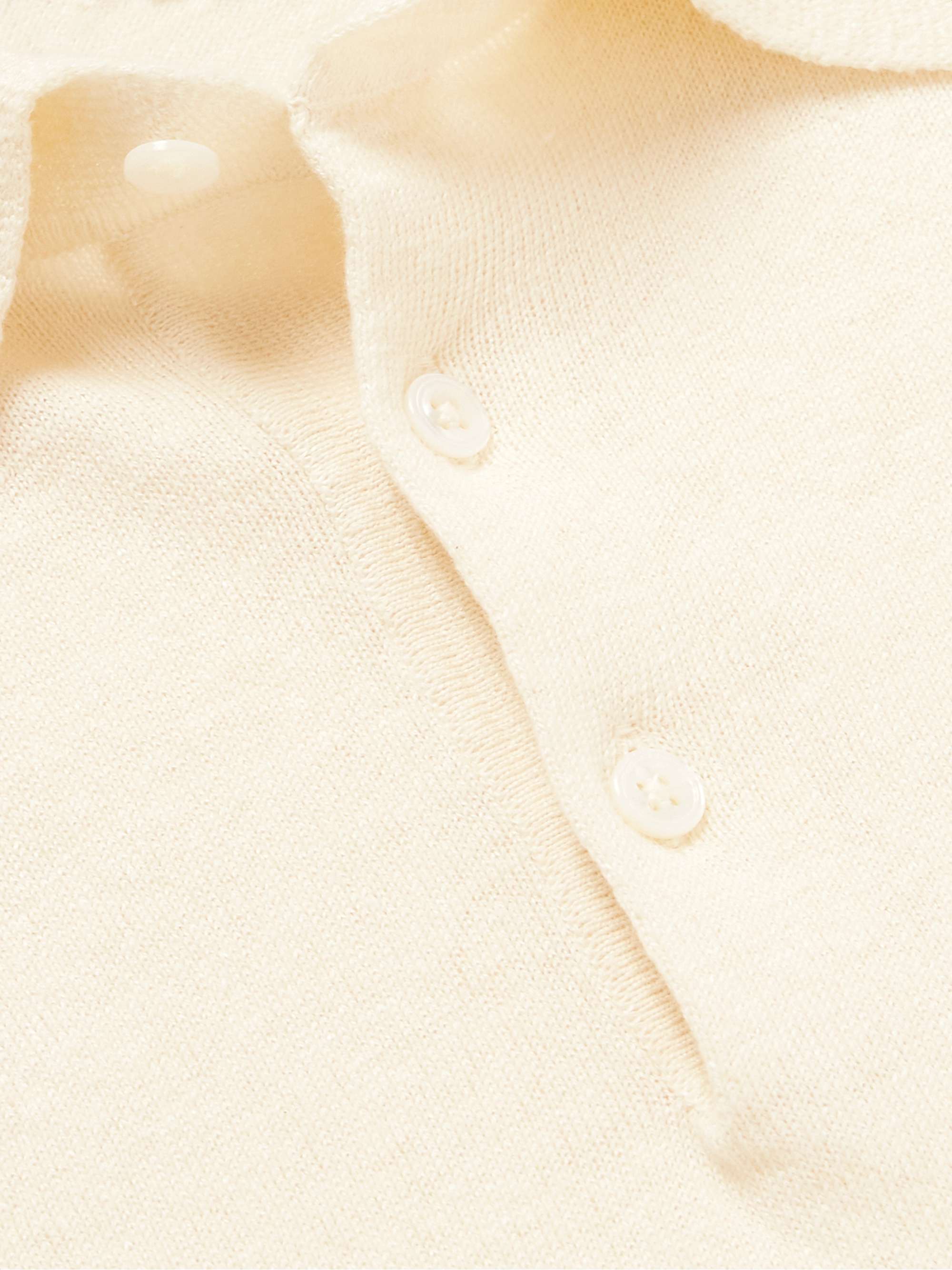 DRAKE'S Linen and Cotton-Blend Polo Shirt