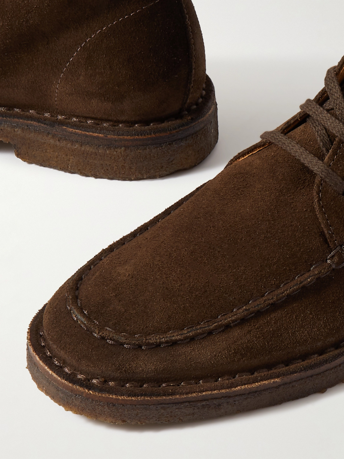 Shop Drake's Crosby Suede Chukka Boots In Brown