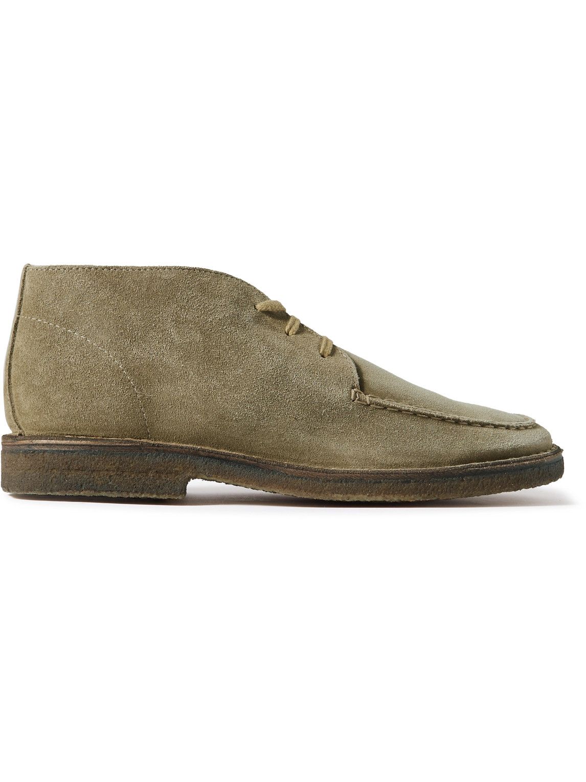 Drake's Taupe Crosby Desert Boots In Green