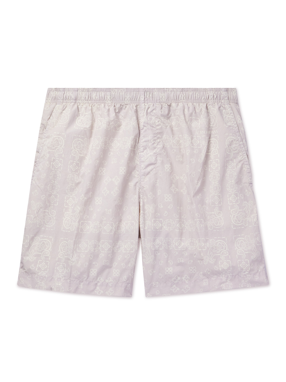 Mid lengh board shorts,all over monogram print