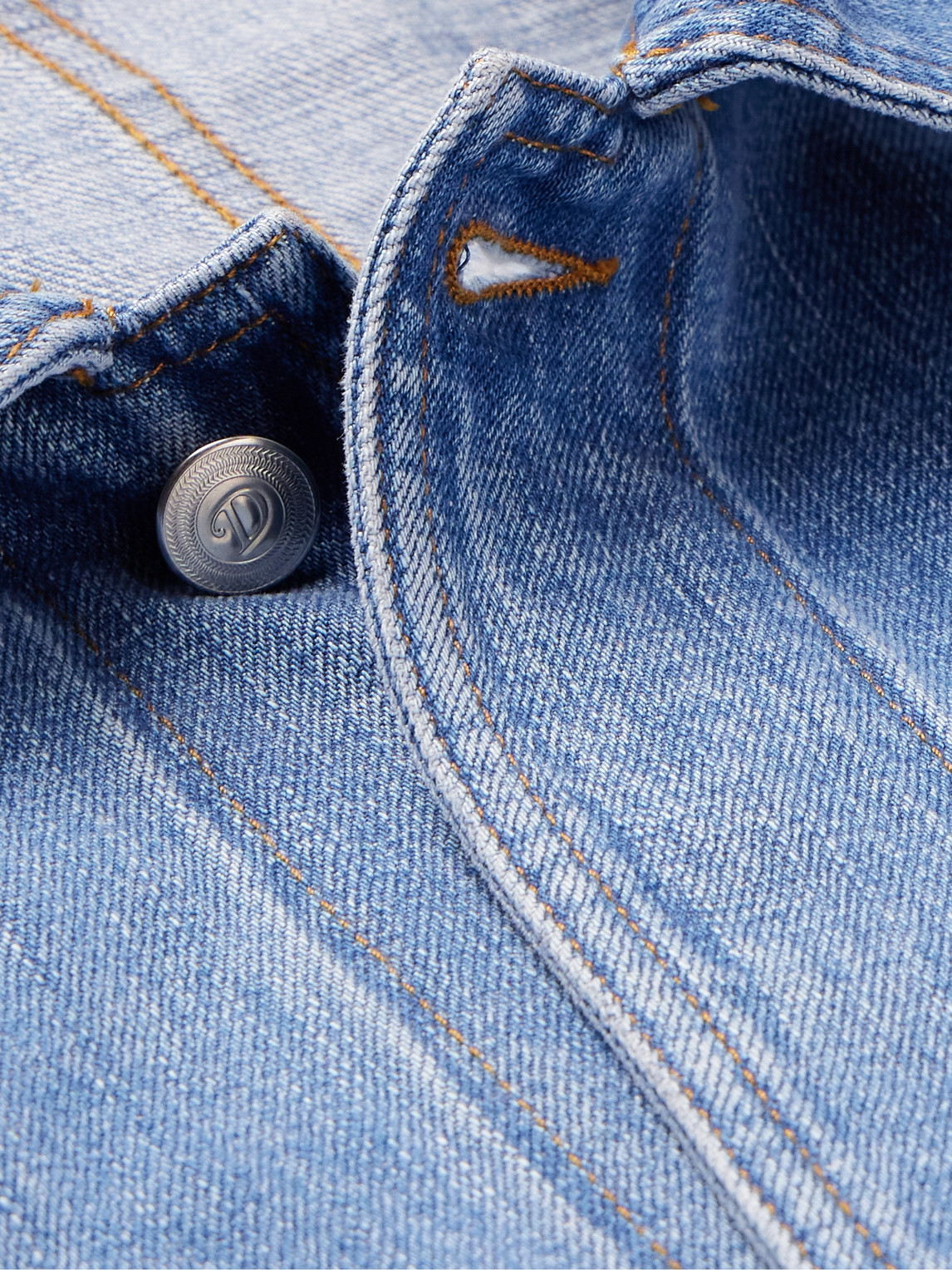 Drake's - Selvedge Denim Jacket - Men - Blue - Uk/us 36 
