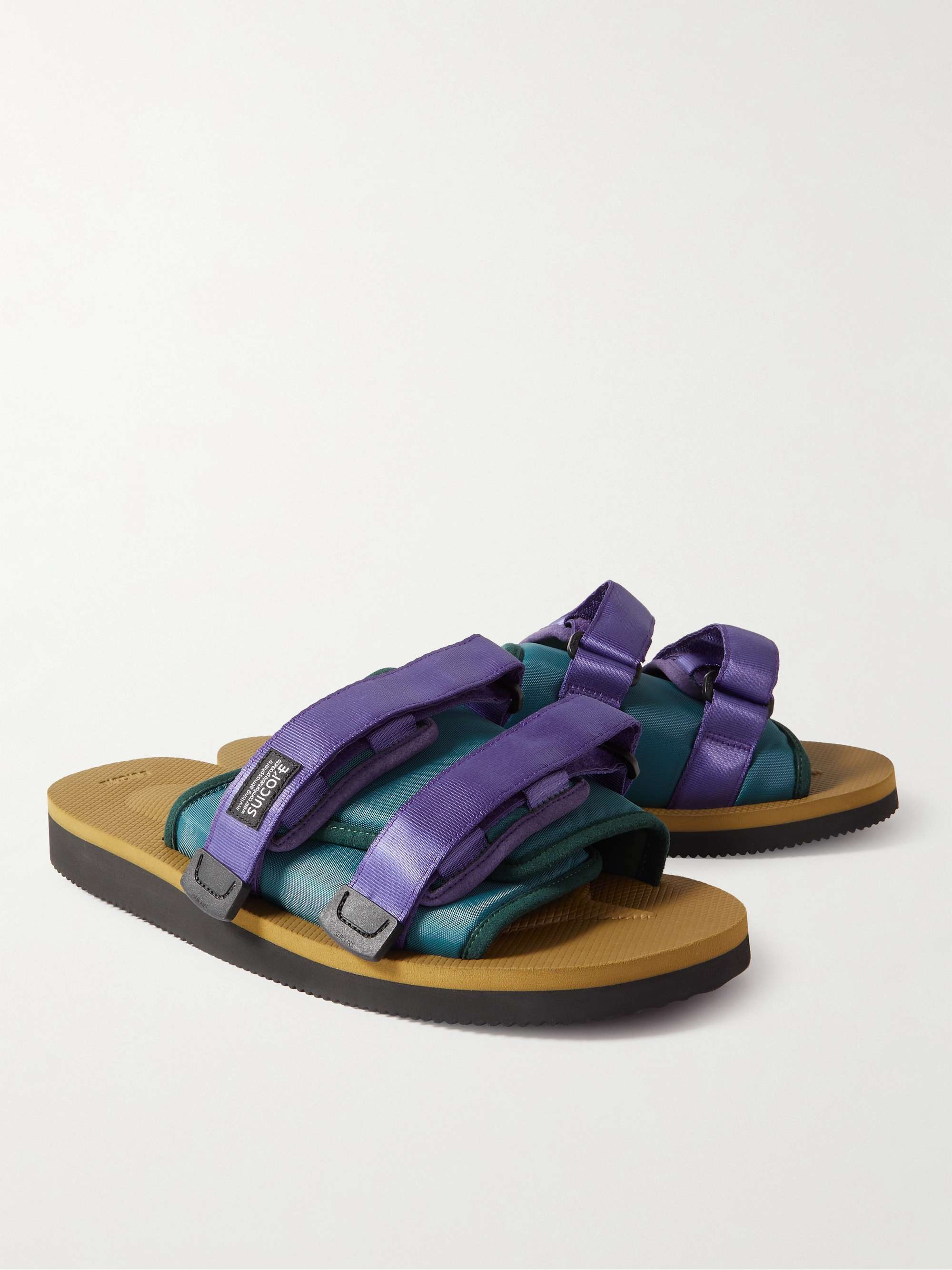 SUICOKE MOTO-Cab Grosgrain and Shell Slides for Men