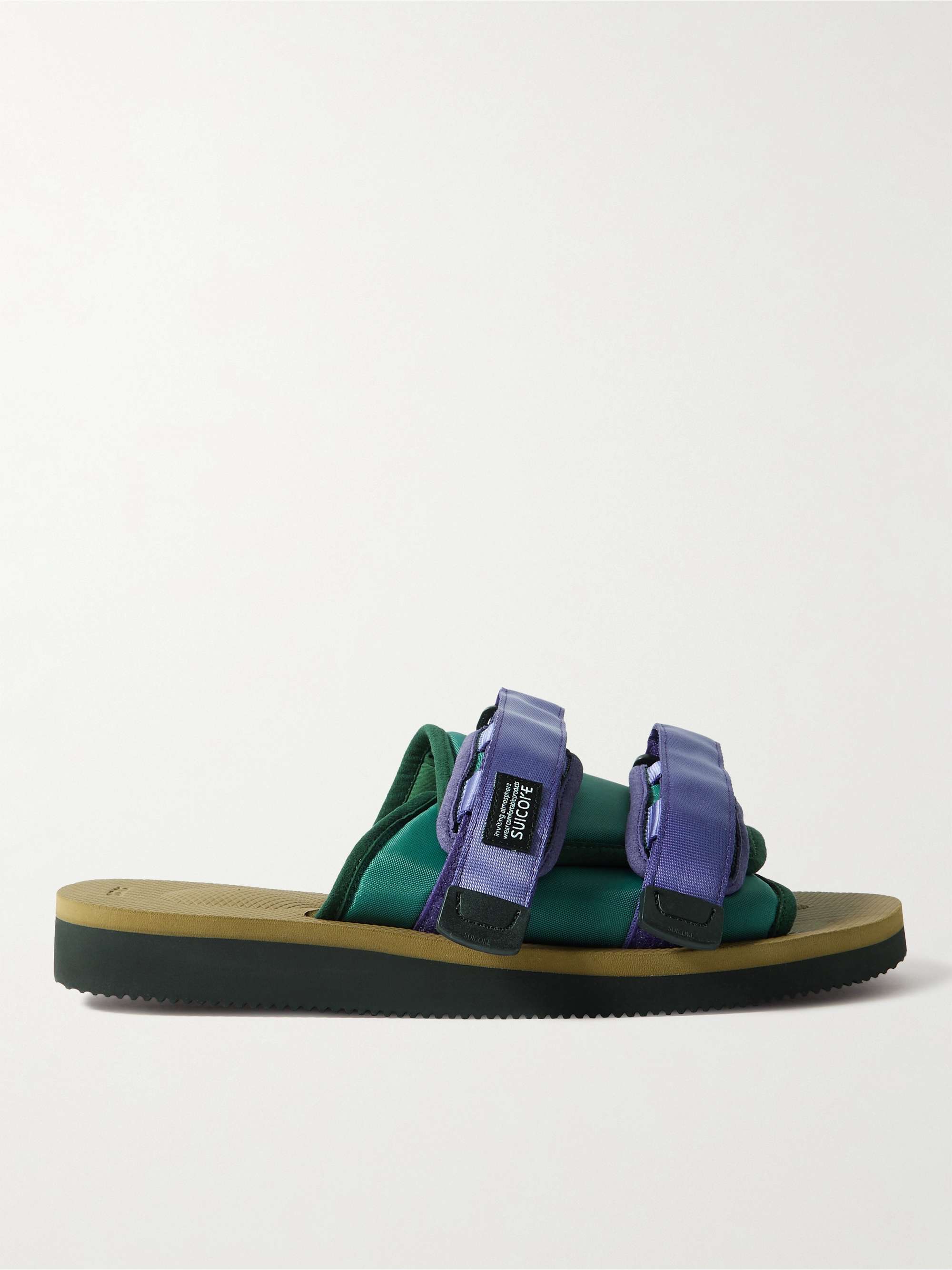 SUICOKE MOTO-Cab Grosgrain and Shell Slides for Men