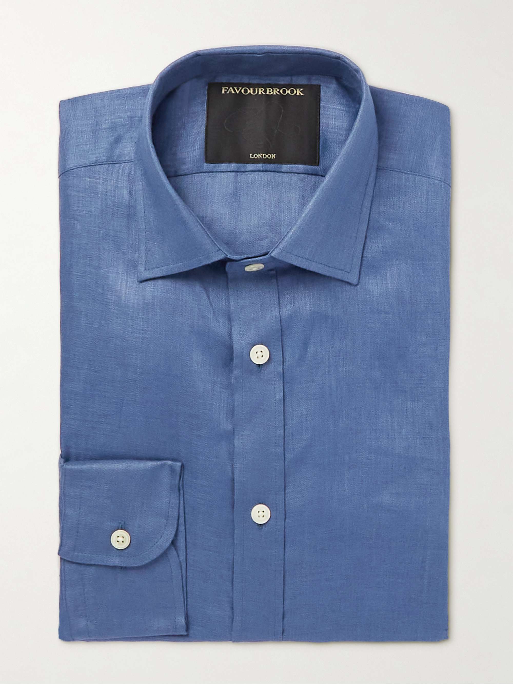 FAVOURBROOK Colne Linen Shirt for Men | MR PORTER