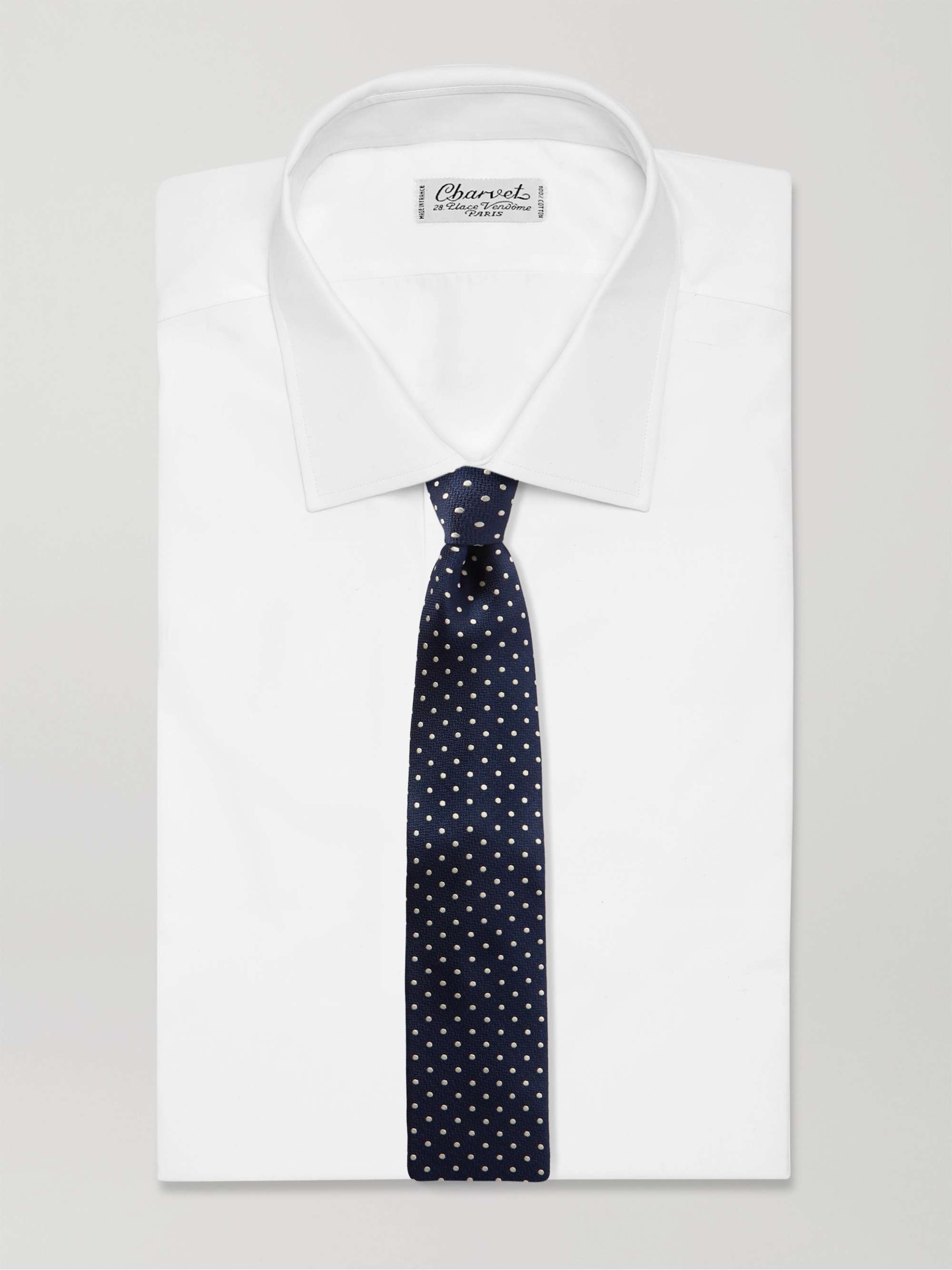 FAVOURBROOK Pickwick 8.5cm Polka-Dot Silk-Jacquard Tie