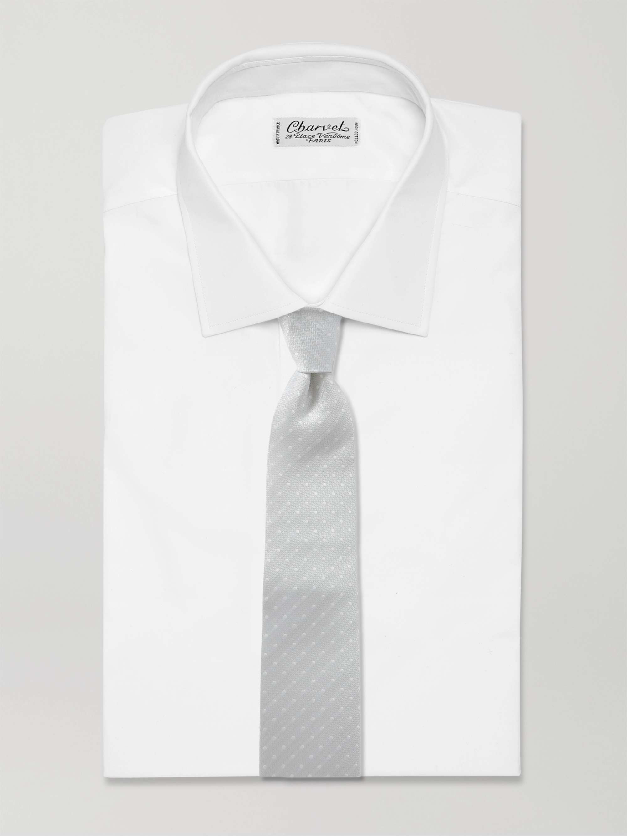 FAVOURBROOK Pickwick 8.5cm Polka-Dot Silk-Jacquard Tie