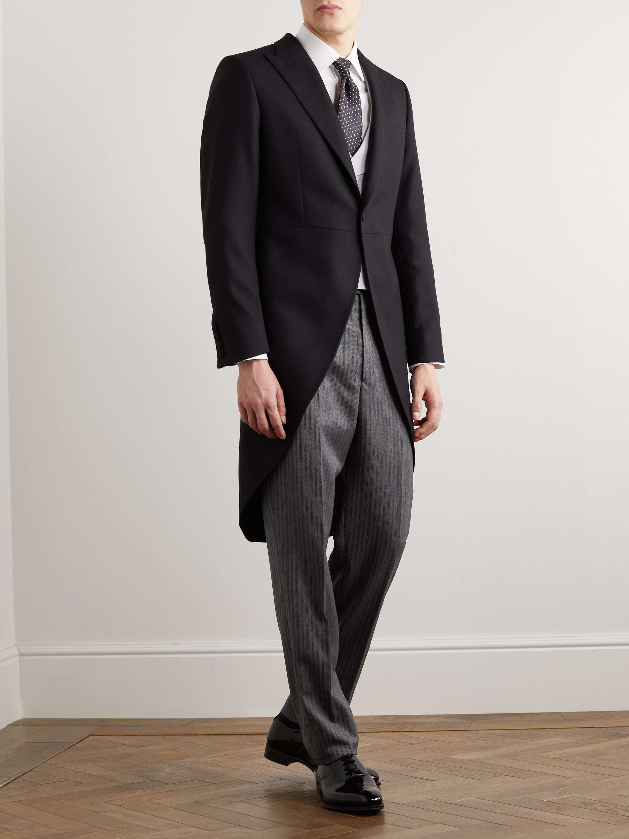 FAVOURBROOK Westminster Straight-Leg Striped Wool Trousers