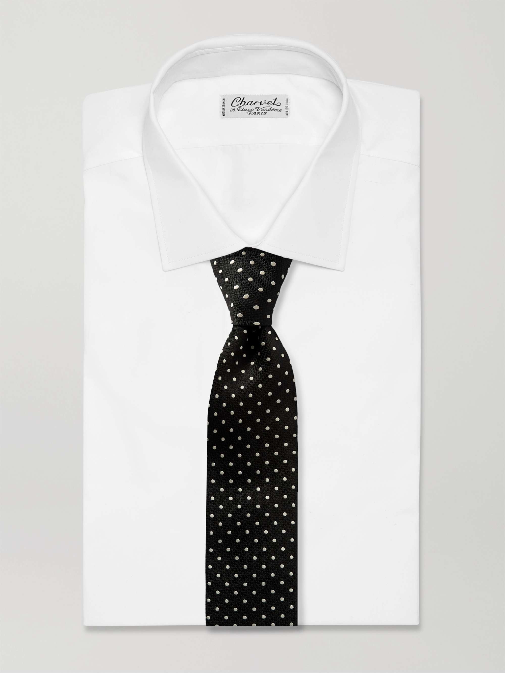 FAVOURBROOK Pickwick 8.5cm Polka-Dot Silk-Jacquard Tie