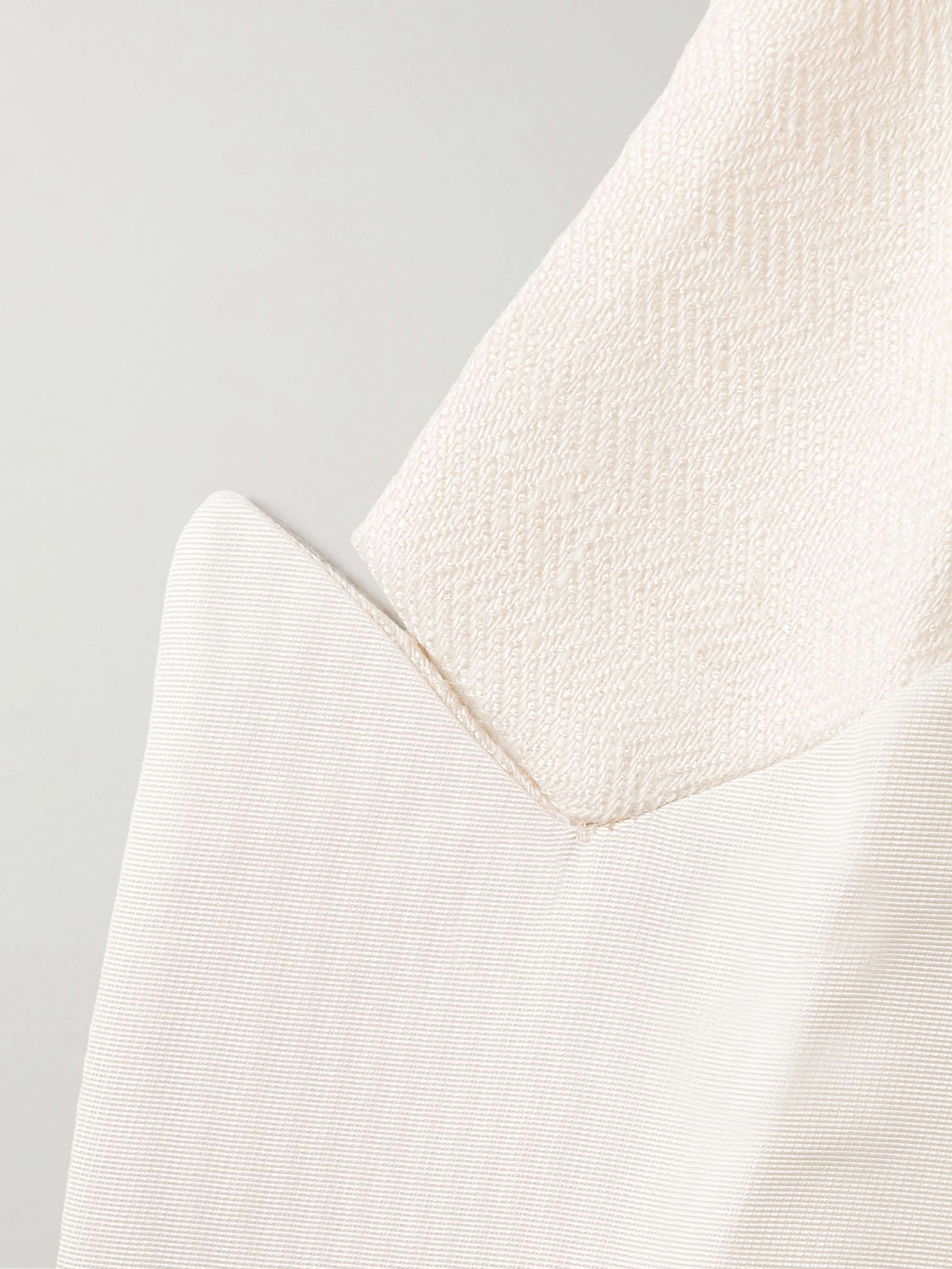 FAVOURBROOK Randwick Herringbone Linen and Silk-Blend Tuxedo Jacket