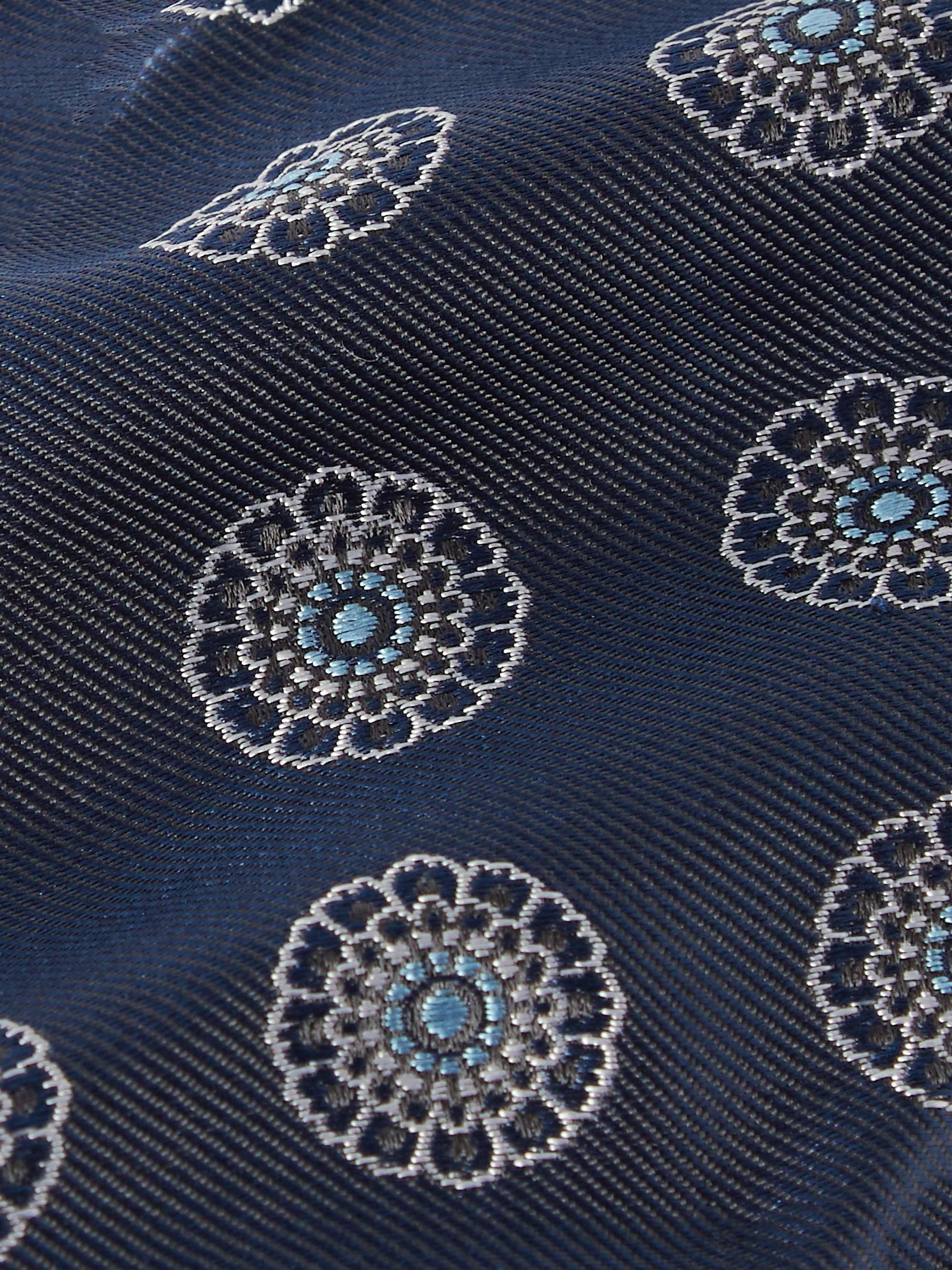 FAVOURBROOK Waldegrave 8.5cm Embroidered Silk-Faille Tie